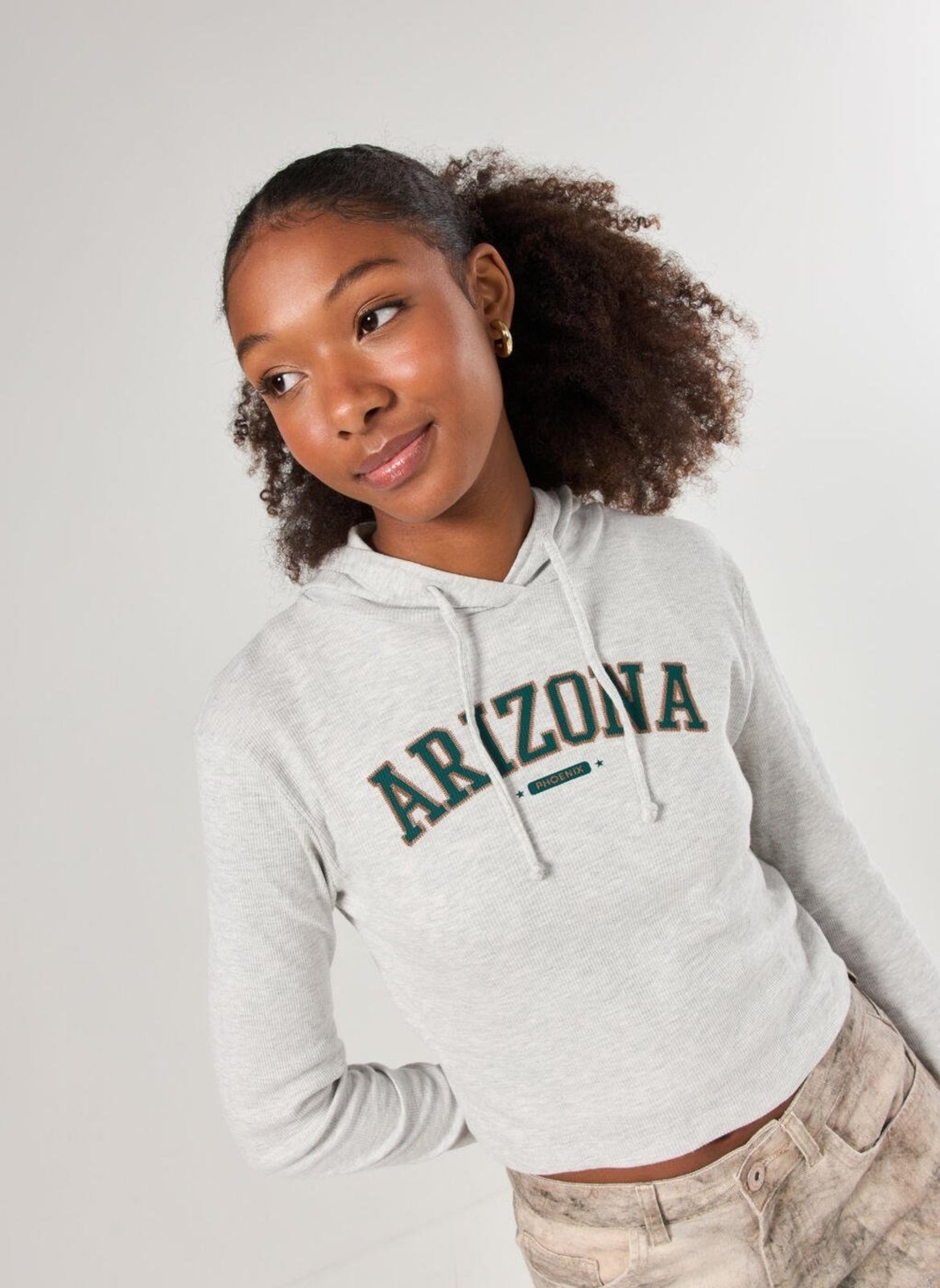 Blusa Manga Longa Arizona Com Capuz