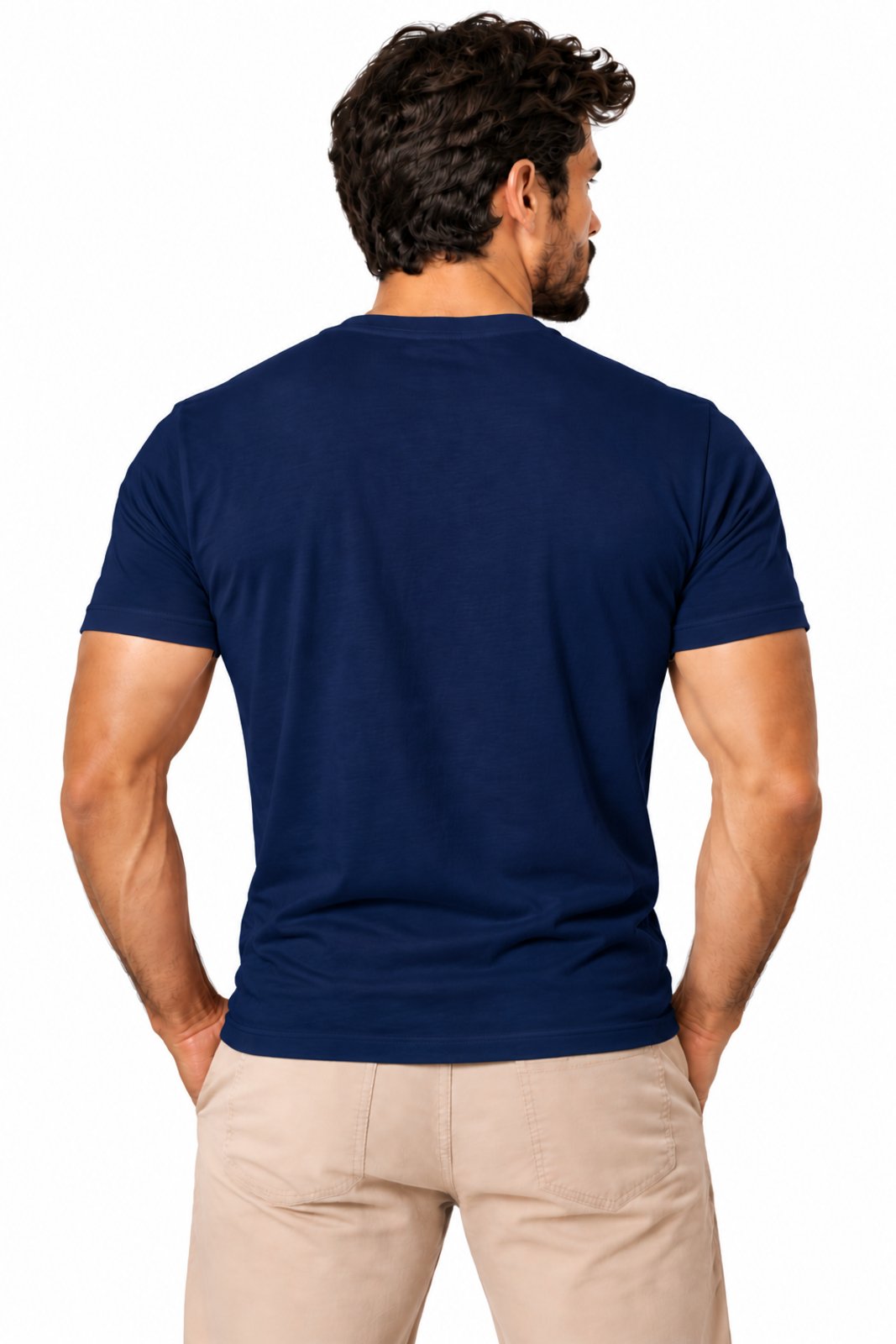 Camiseta Básica Premium D Bell Outlet Fashion Azul marinho