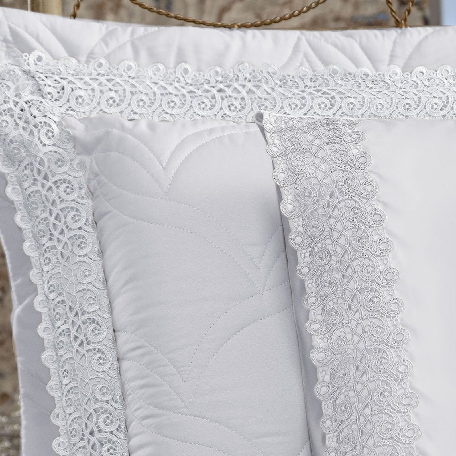 Jogo de Cama Lençol King Classico Grippir 400 Fios - Branco - 100% Poliéster
