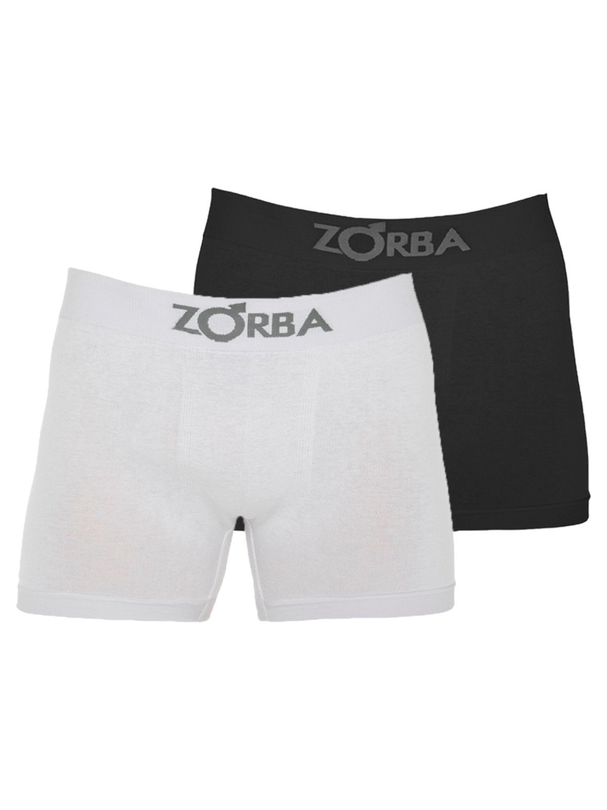 Kit com 2 Cuecas Boxer Zorba 781 Colorido Branco