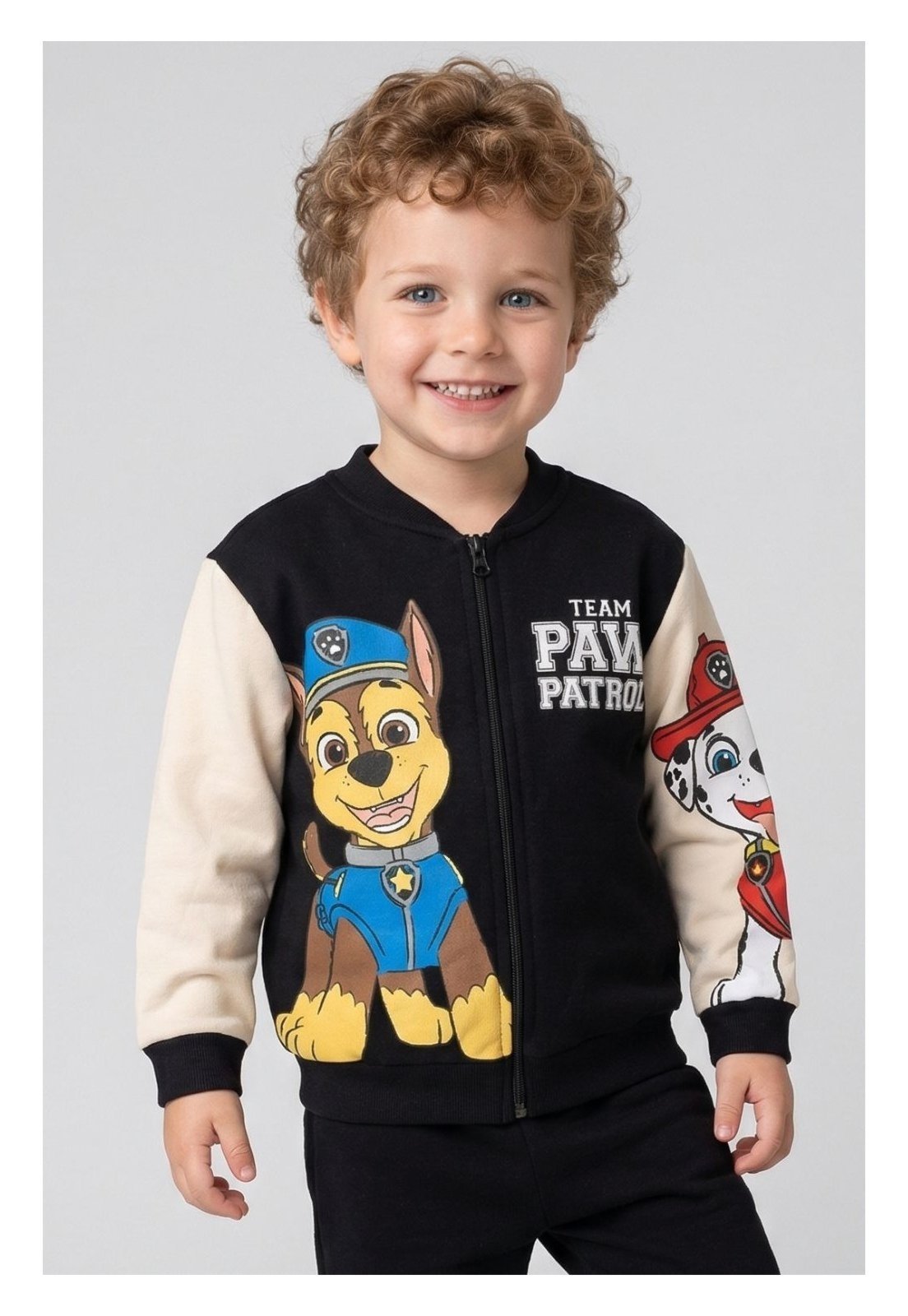 Infantil - Jaqueta Patrulha Canina Masculina Preta
