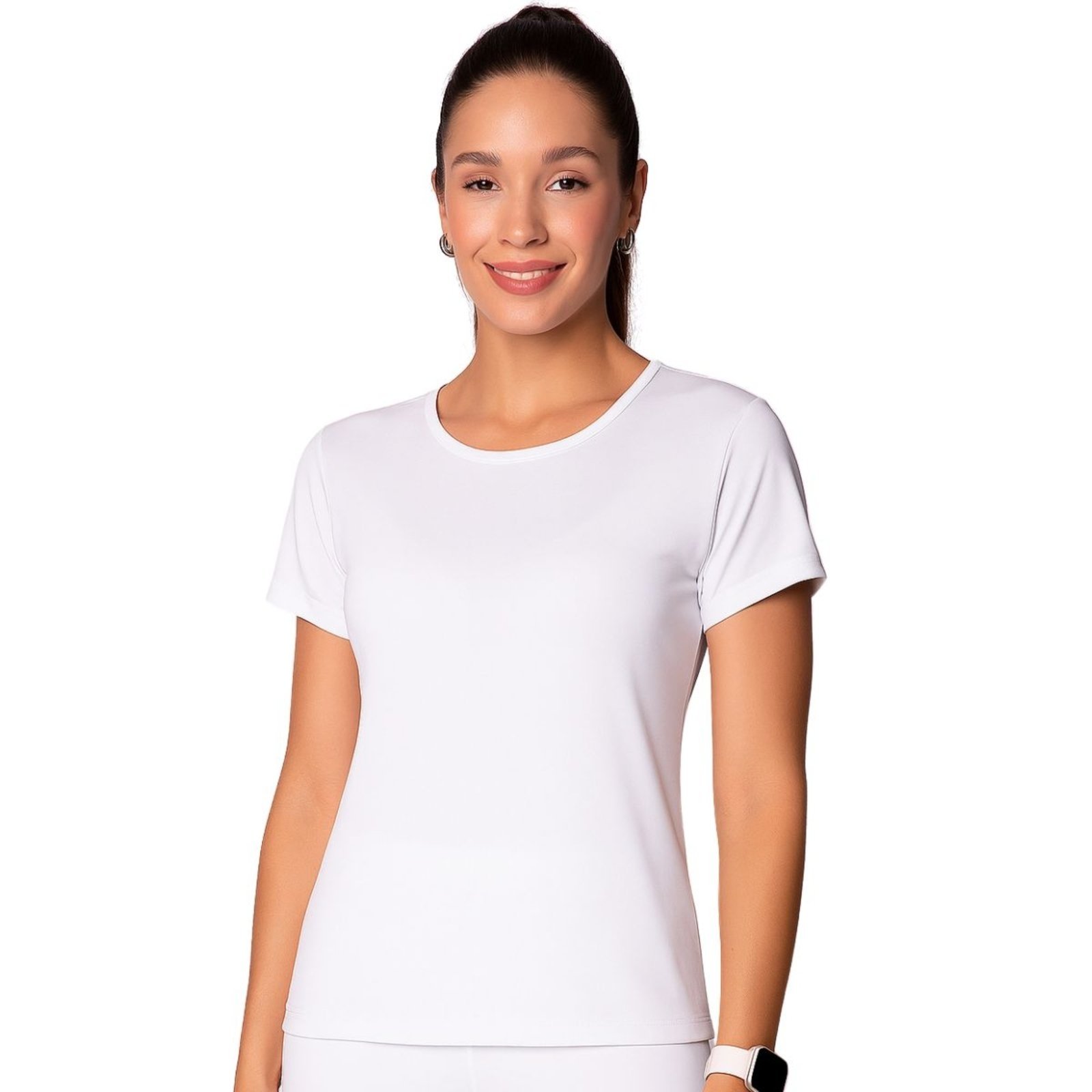 Camiseta Feminina Dry Microfuros Nas Costas Selene