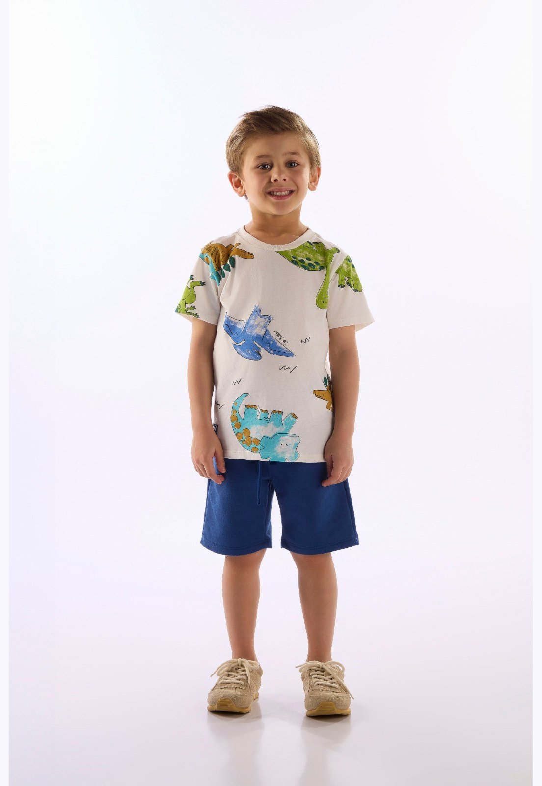 Infantil - Conjunto Dinosaur Adventure Up Baby Branco