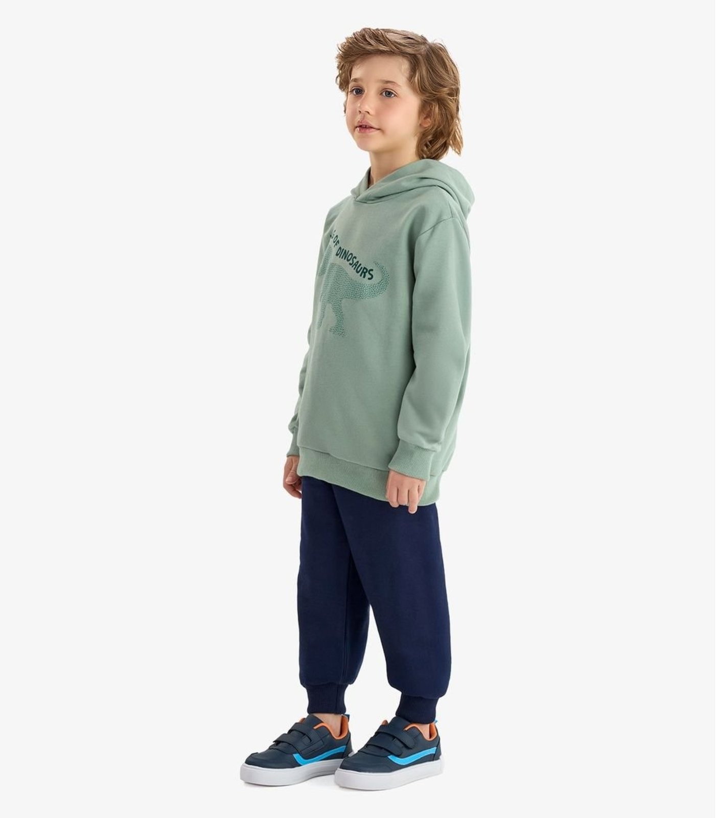 Infantil - Conjunto Blusão com Capuz Calça Moletom Rovi Verde