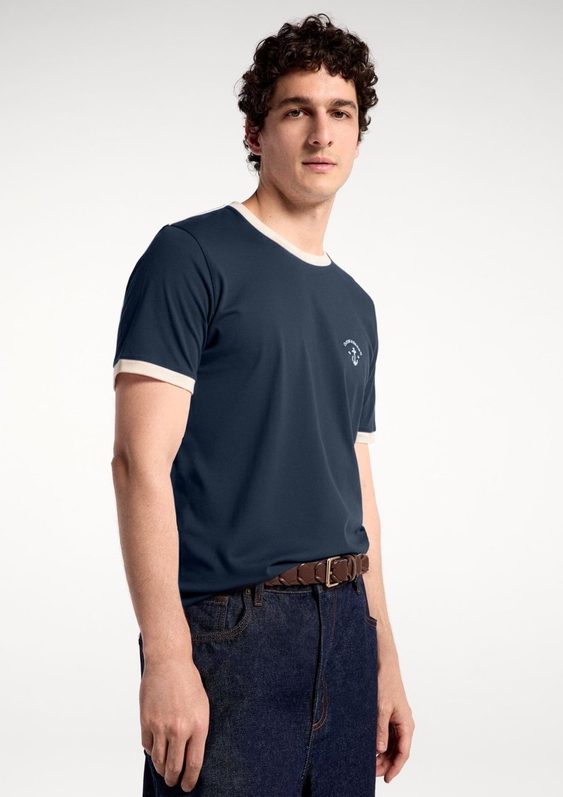 Camiseta Masculina Estampada Em Malha Hering
