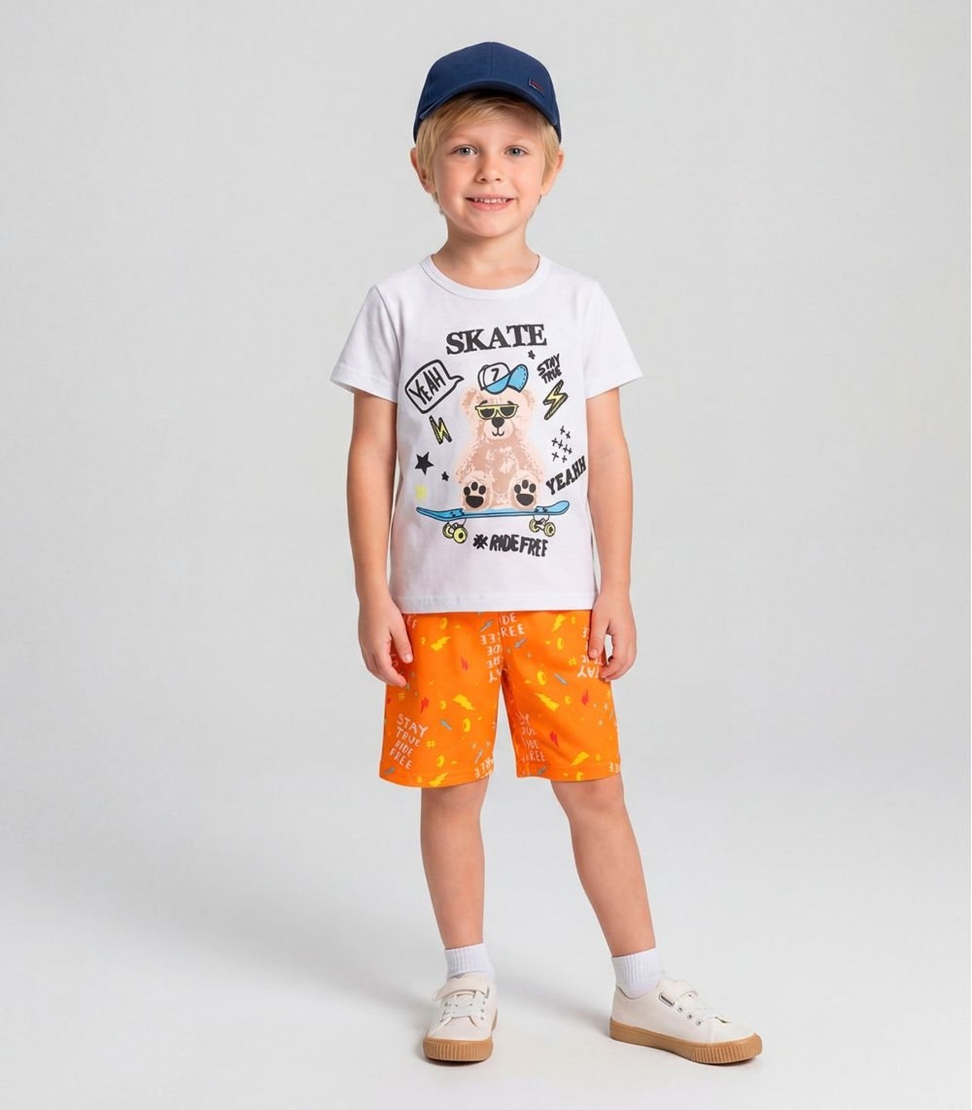 Pijama Masculino Brilha No Escuro Kappes Branco