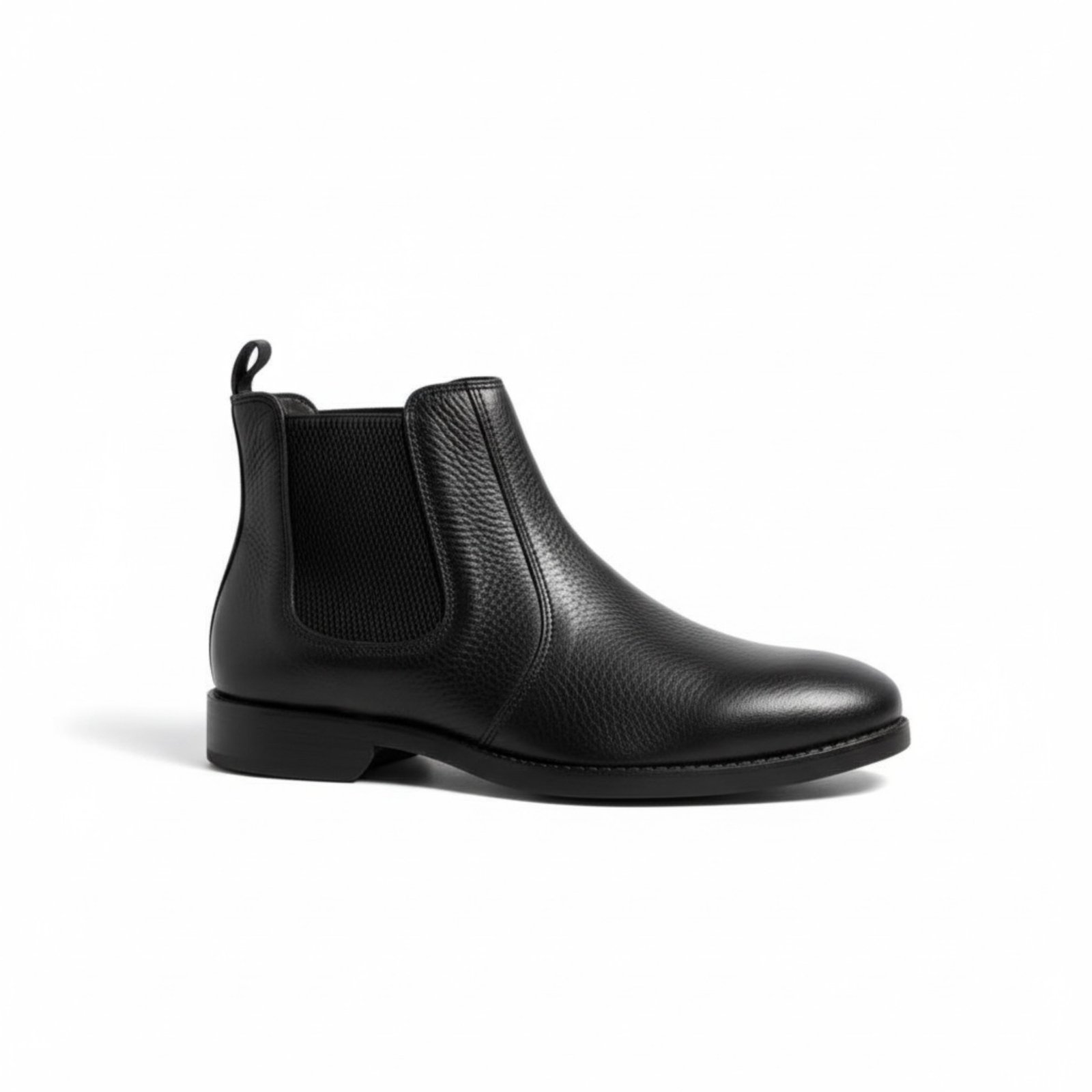 Vista 2 Bota Masculina Chelsea London Vittal em Couro Legítimo Preta Confortável Anatômica USE VITTAL preto USE VITTAL preto