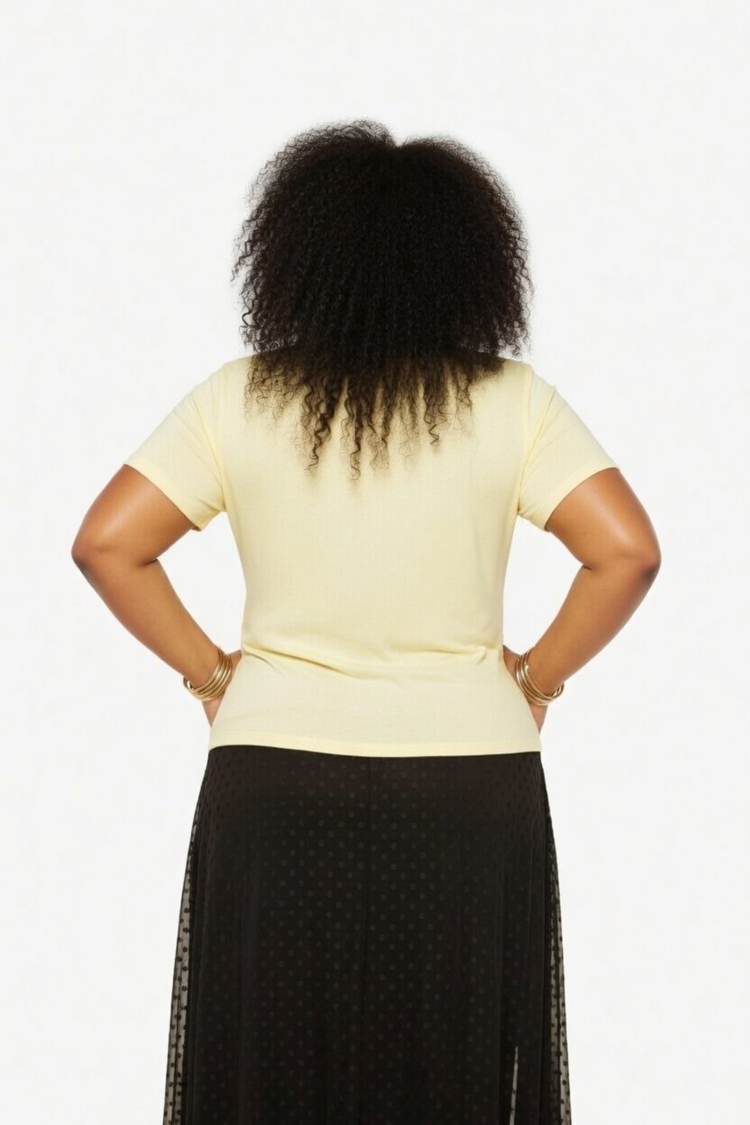 Vista 3 T-shirt Plus Size D Bell Outlet Fashion Compassion amarelo D BELL OUTLET FASHION amarelo