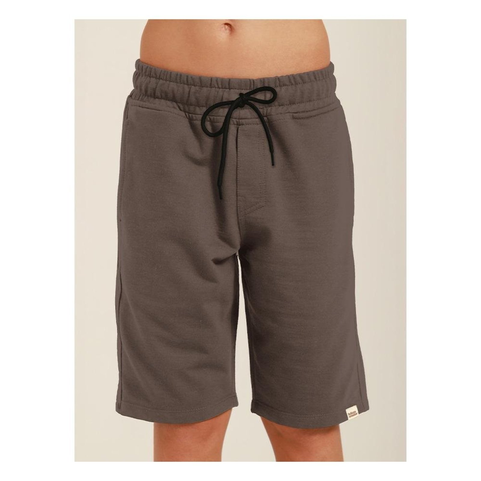 Infantil - Bermuda de Moletom Juvenil Conforto Banana Danger Cinza 10 Cinza