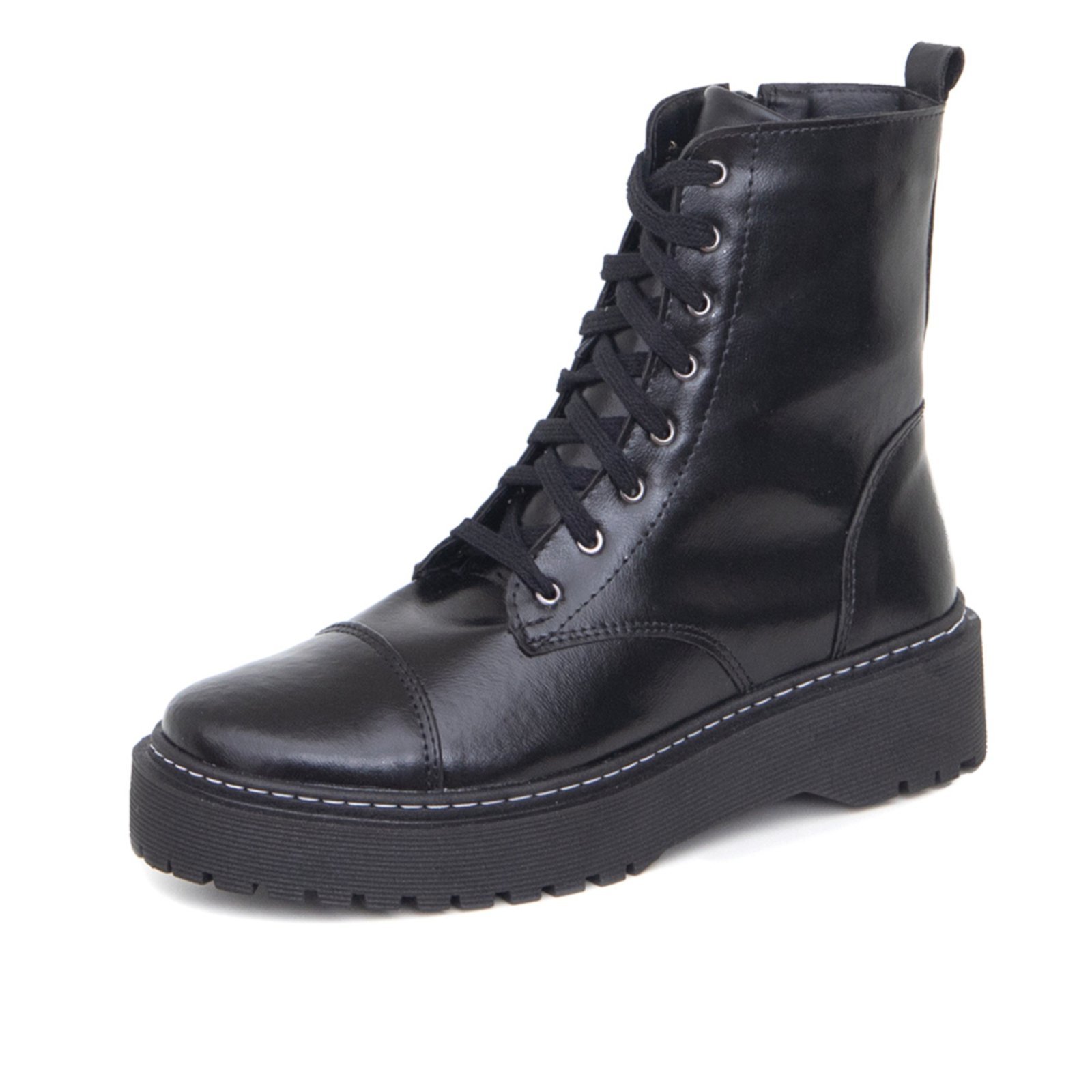 Bota Coturno Tellini Store Tratorada Preto.
