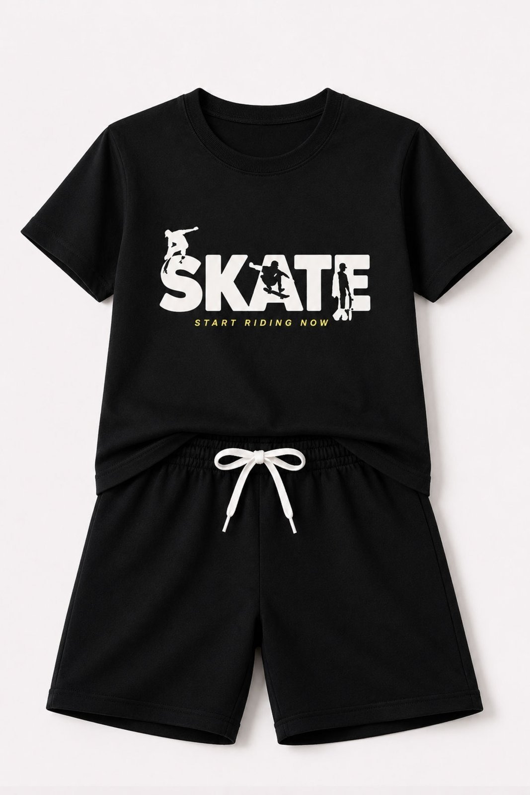 Infantil - Conjunto Masculino Skate Preto - Babei no Look