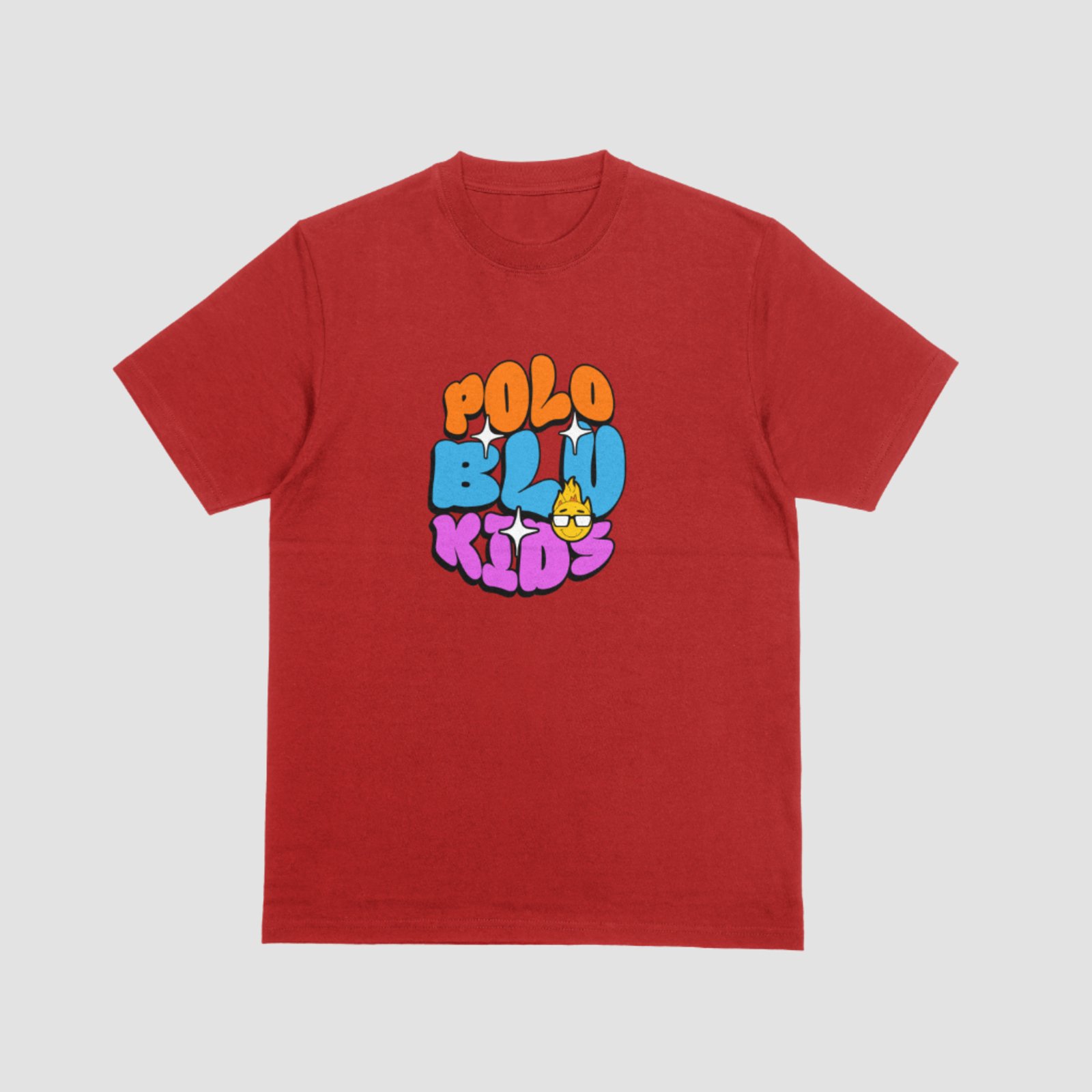 Infantil – Camiseta Masculina Casual Polo Blu Vermelha Malha Algodão do RN ao GG