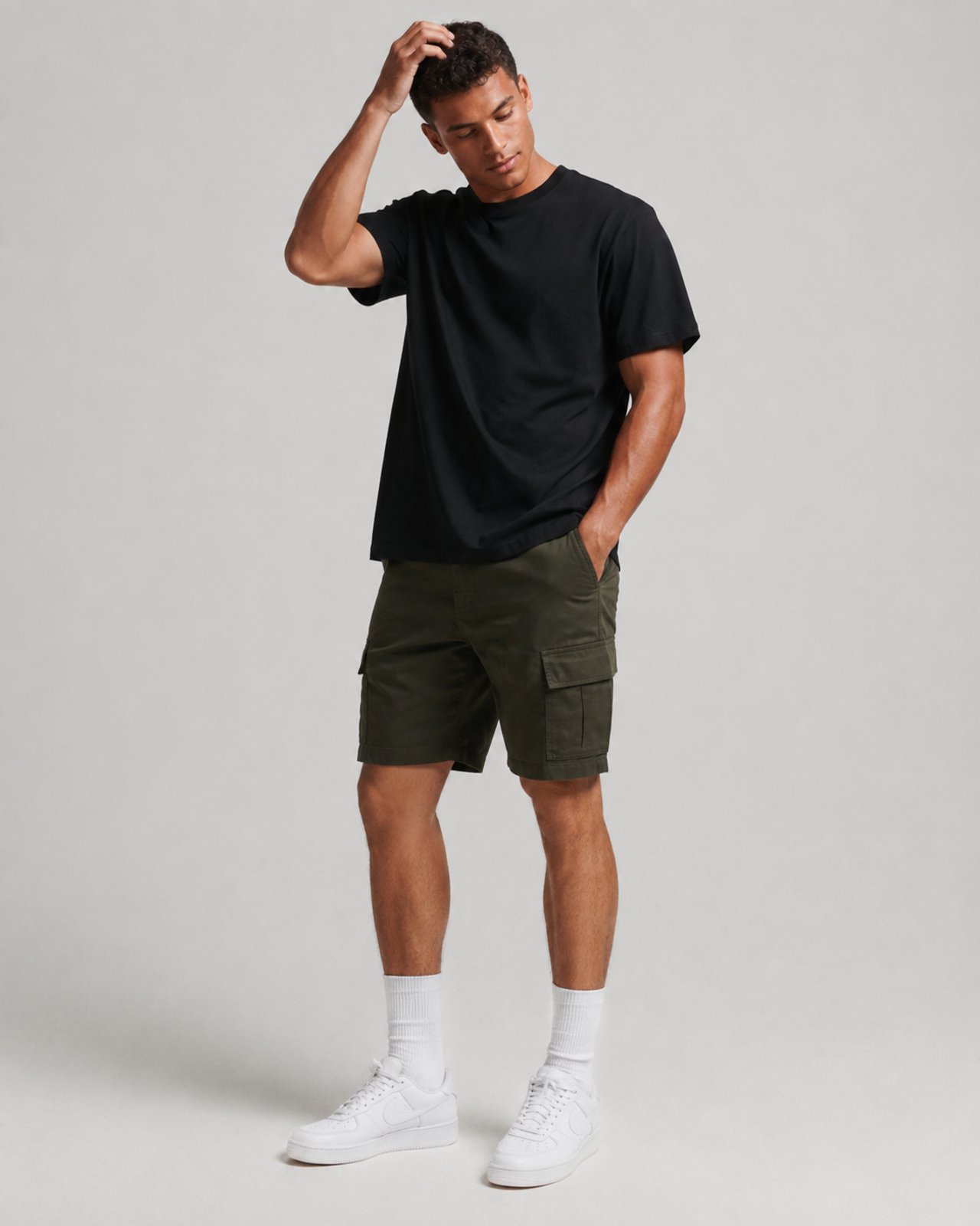 Camiseta Básica Masculina Casual Slim Fitness