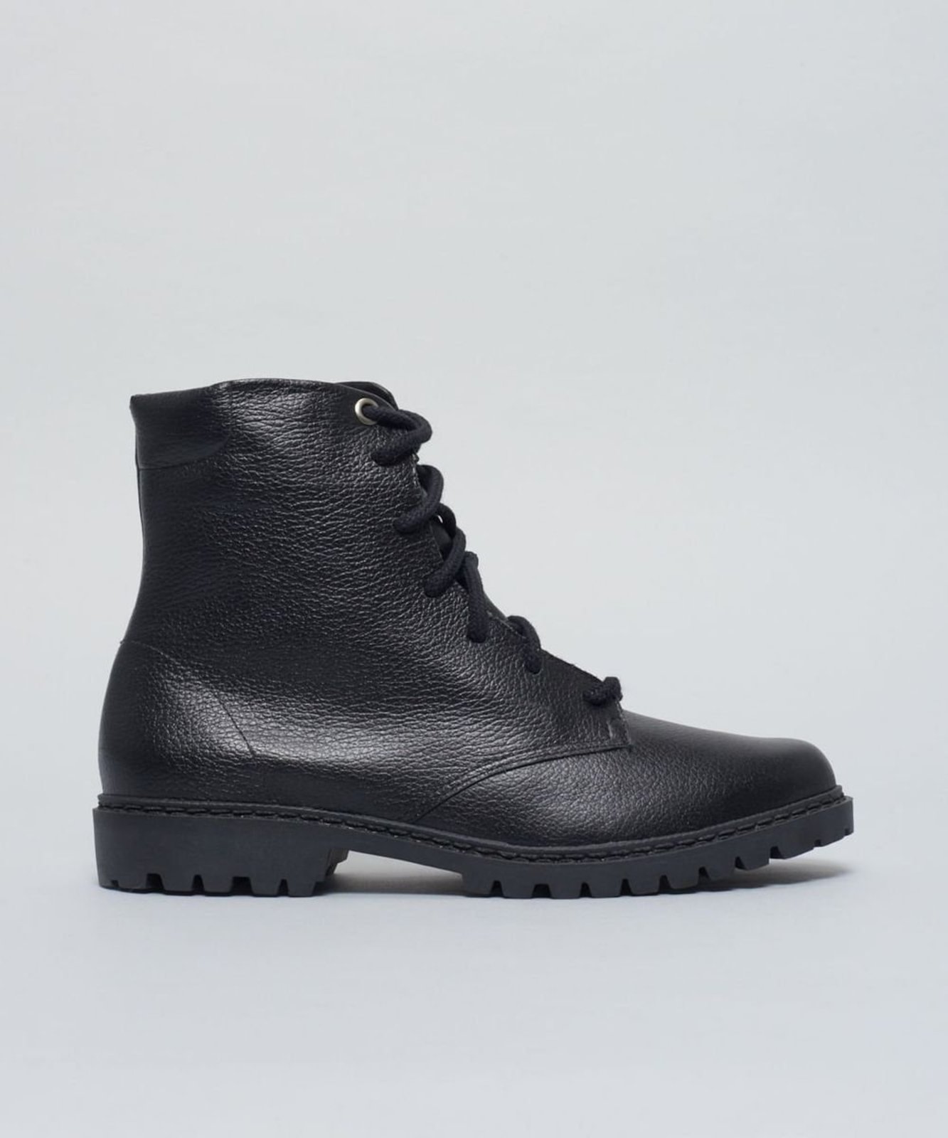 Coturno Couro Lara - Preto 38 - preto