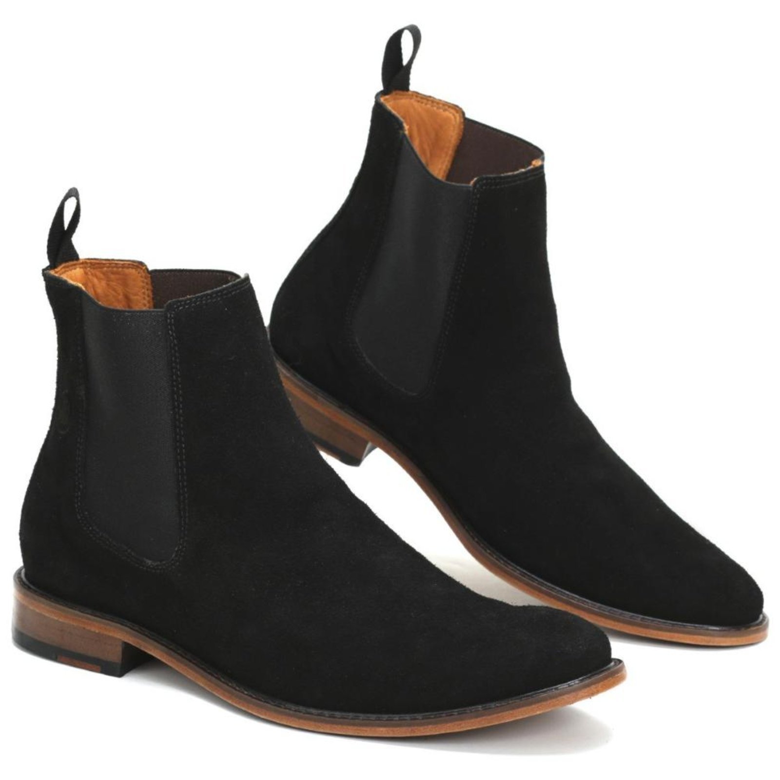 Bota Chelsea Camurça Look Stock Confort Único Elegante Preto
