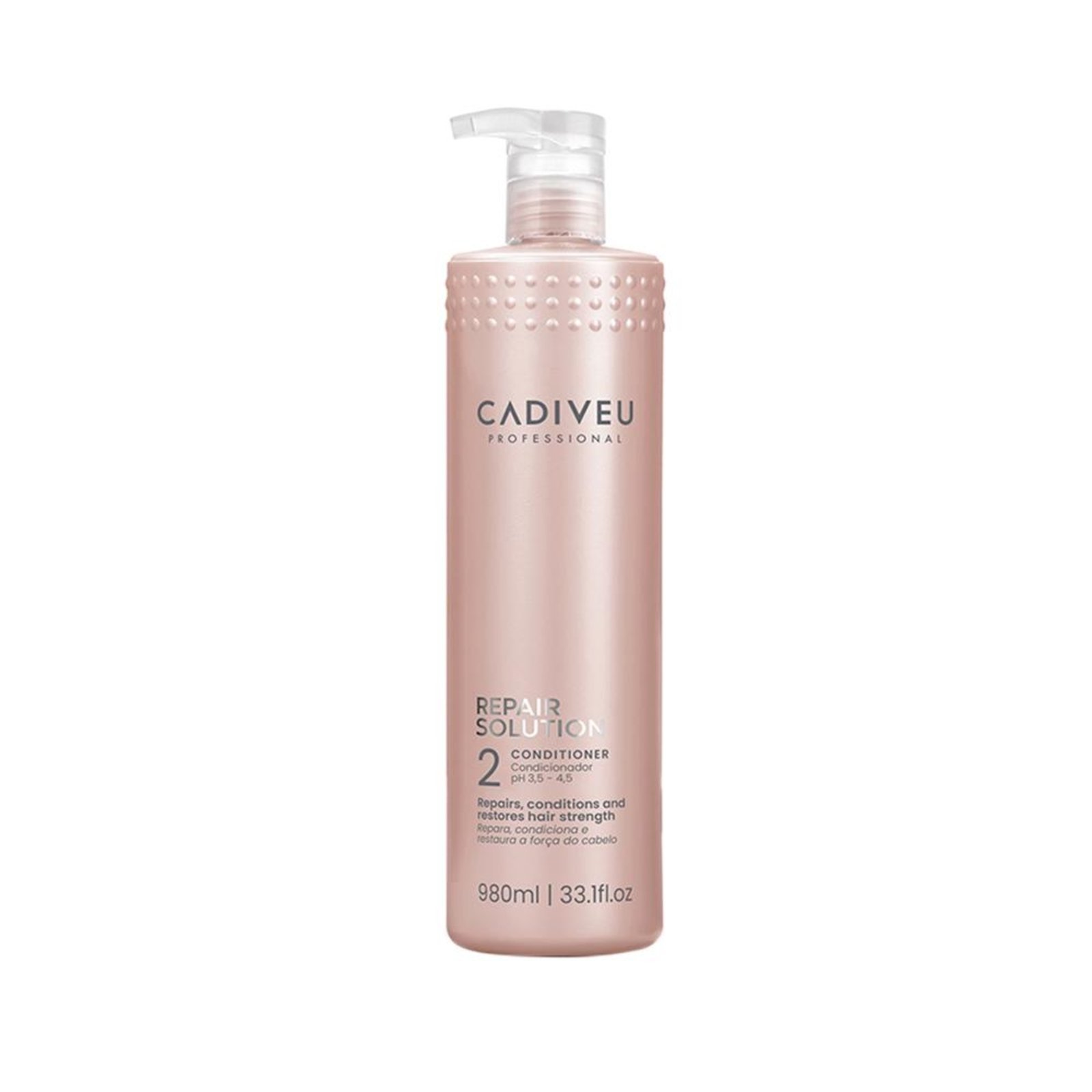 Vista 2 Cadiveu Professional Repair Solution Condicionador Reparador 980ml incolor Cadiveu Professional incolor
