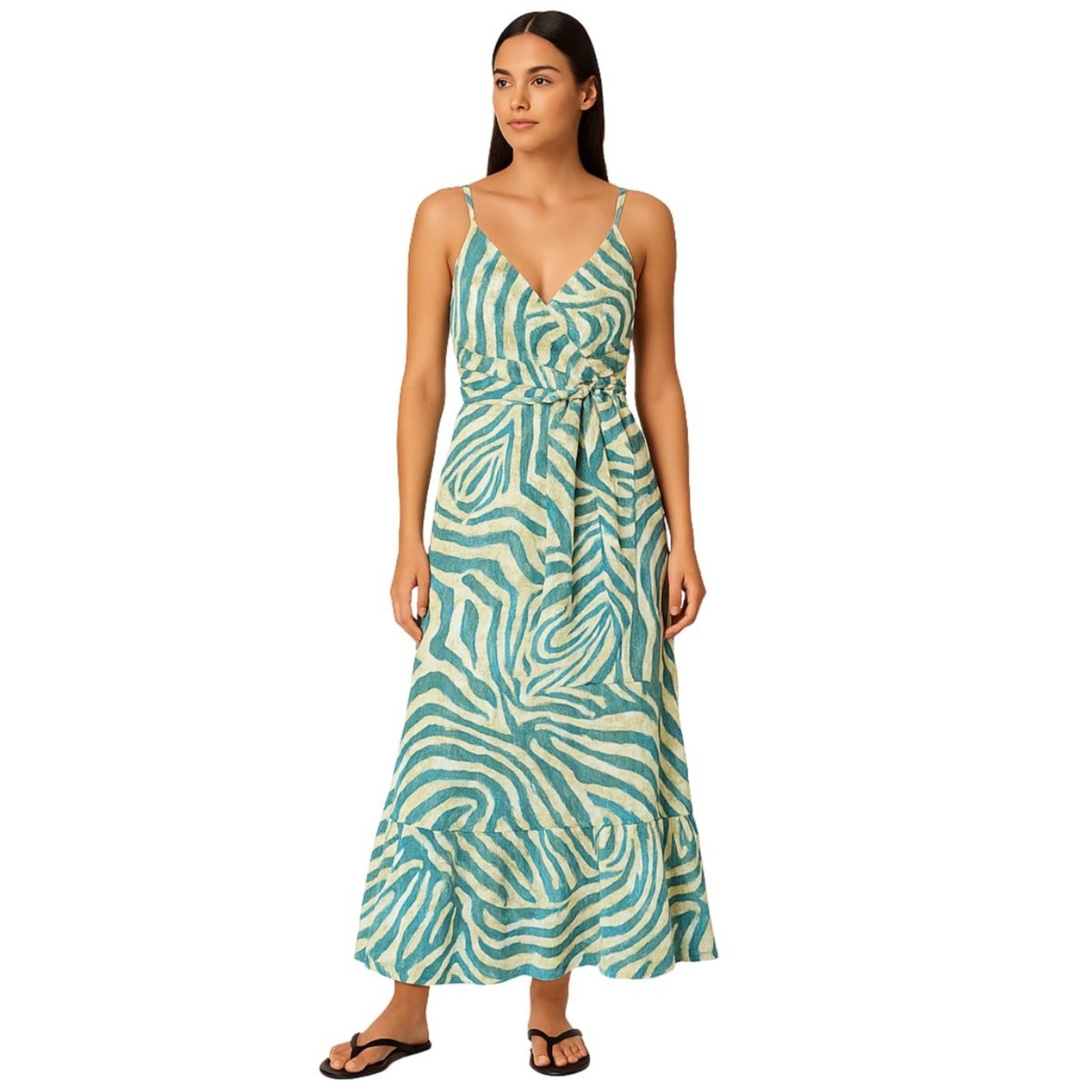 Vestido Indiano FMF Premium Estilo Boêmio Azul