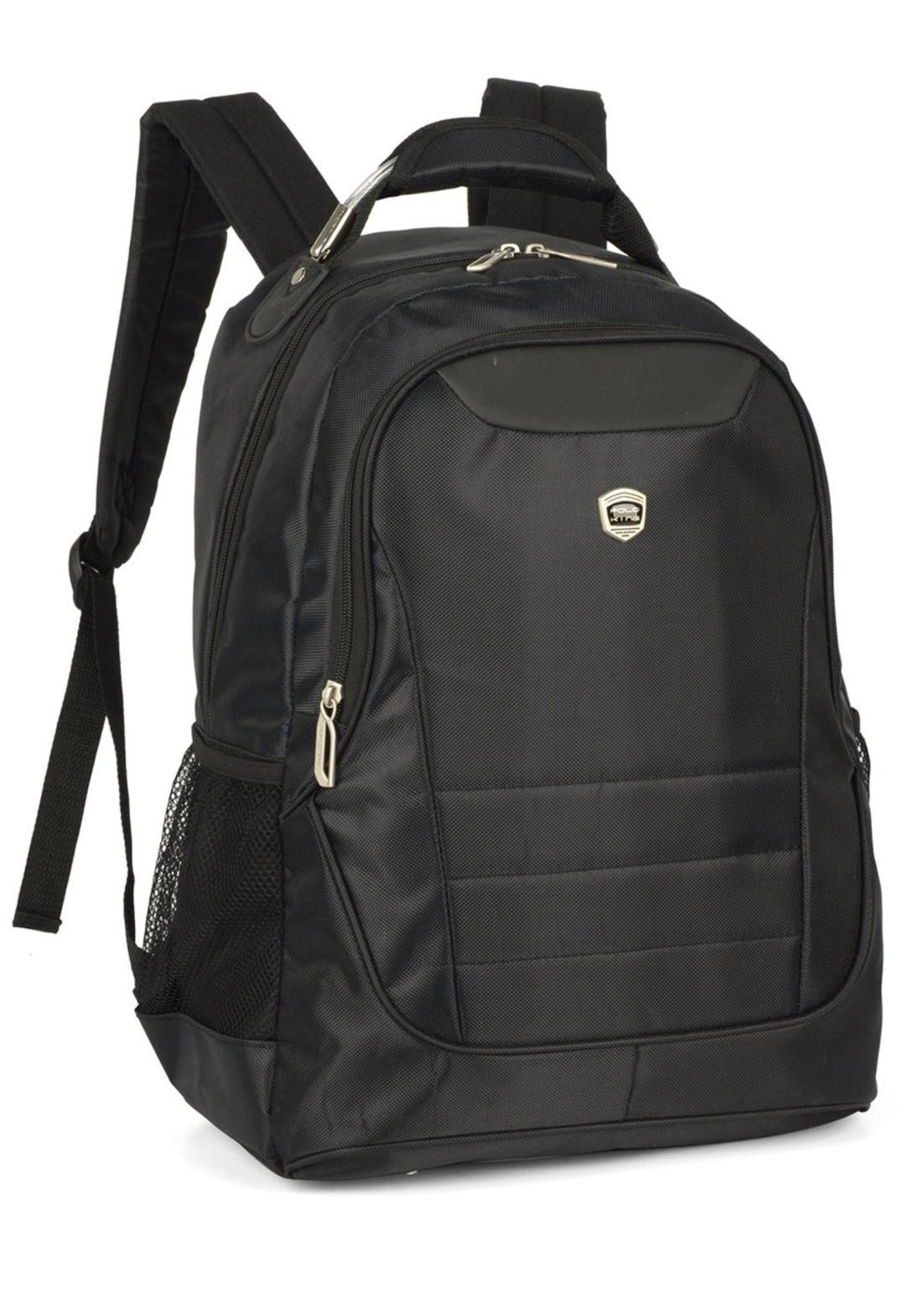 Vista 3 Infantil - Mochila Executiva Média Básica Polo King Notebook preto Polo King preto