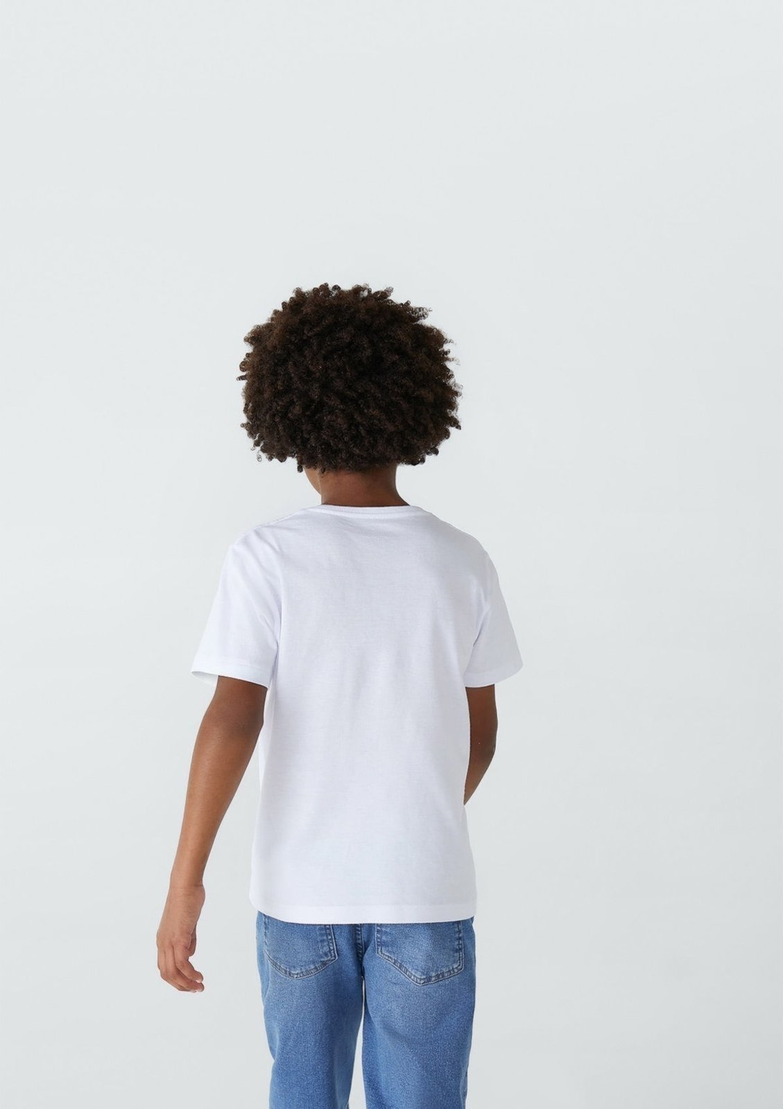 Vista 3 Infantil - Camiseta Básica Menino Manga Curta Slim Hering Kids preto Hering Kids preto