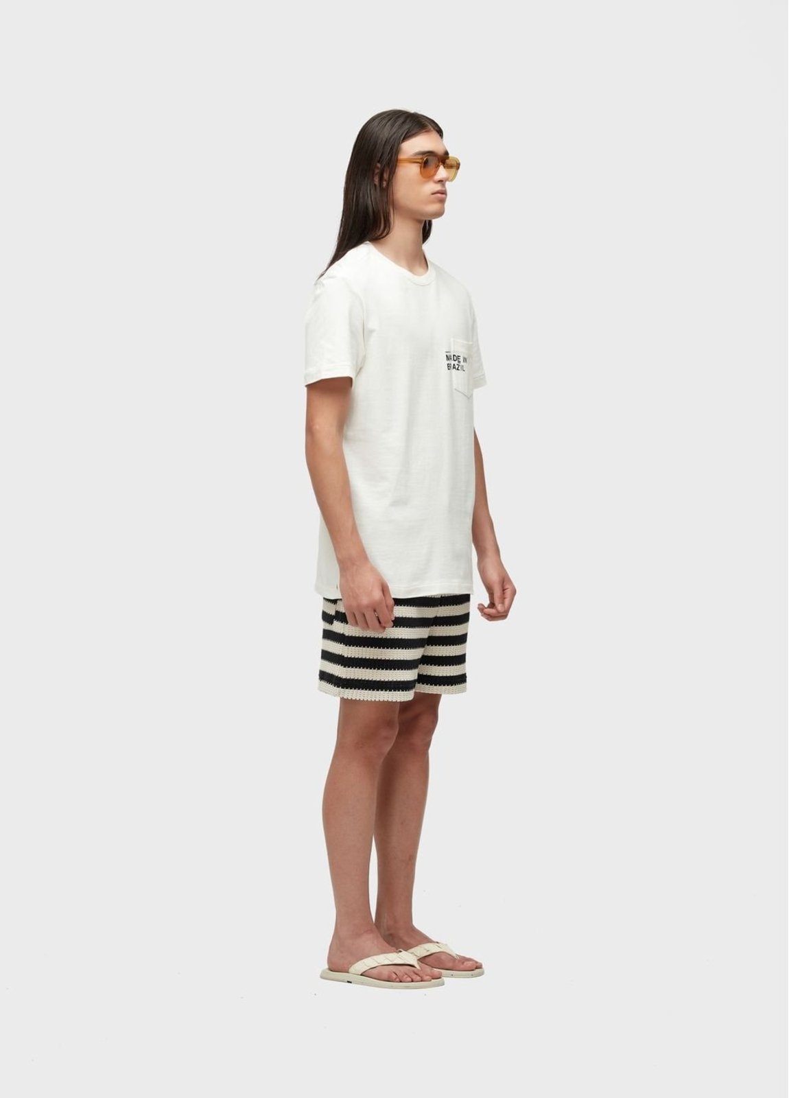 Vista 3 Bermuda stripes knit Osklen off-white Osklen off-white