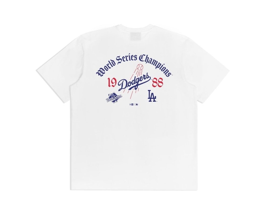 Camiseta New Era Regular Los Angeles Dodgers MLB Branco