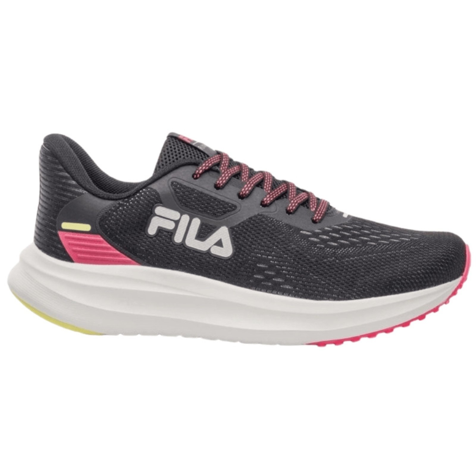 Vista 2 Tênis Fila Fastness Feminino - Preto/azul/vermelho preto azul Fila preto azul