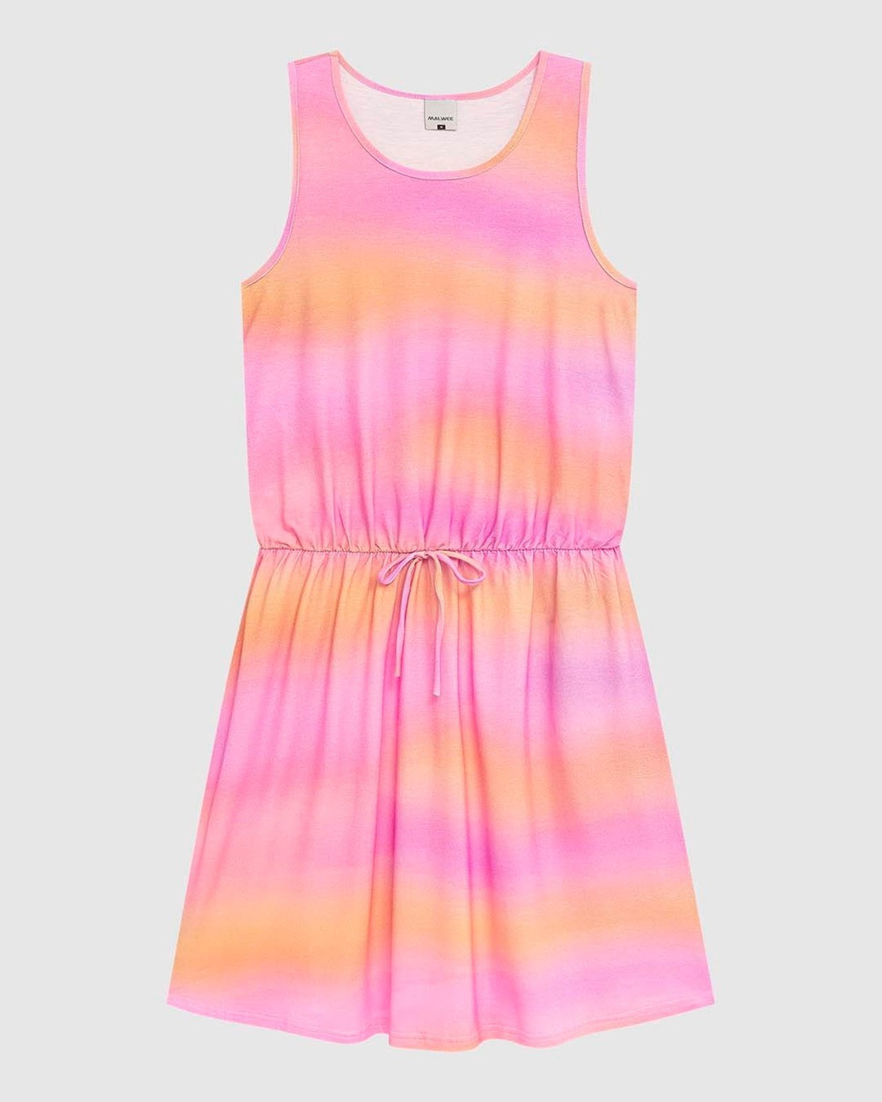 Vestido Feminino Estampado Cintura Com Elástico Em Viscose Stretch
