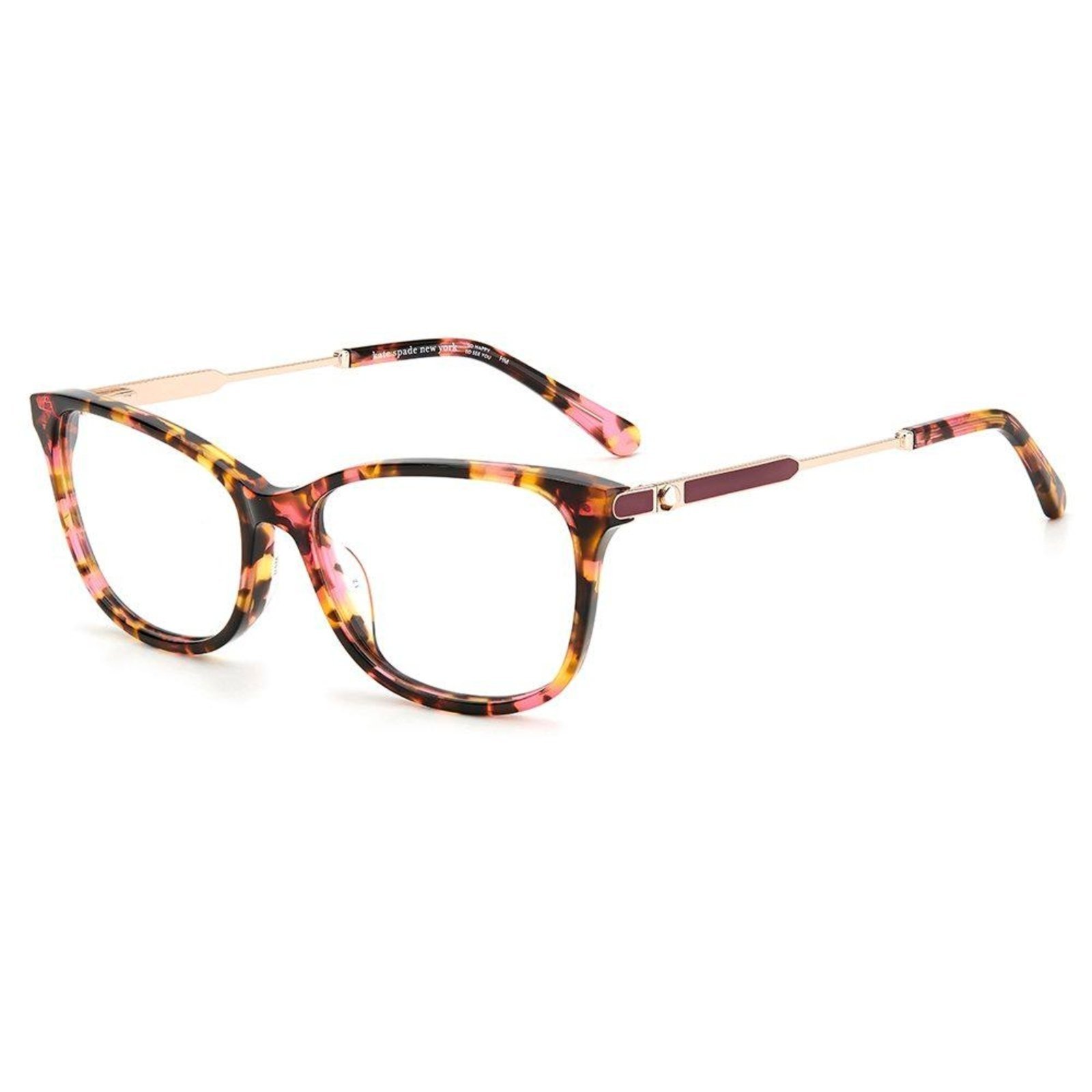 Armação De Óculos Kate Spade – Gael HT8 – 53 Rosa Havana