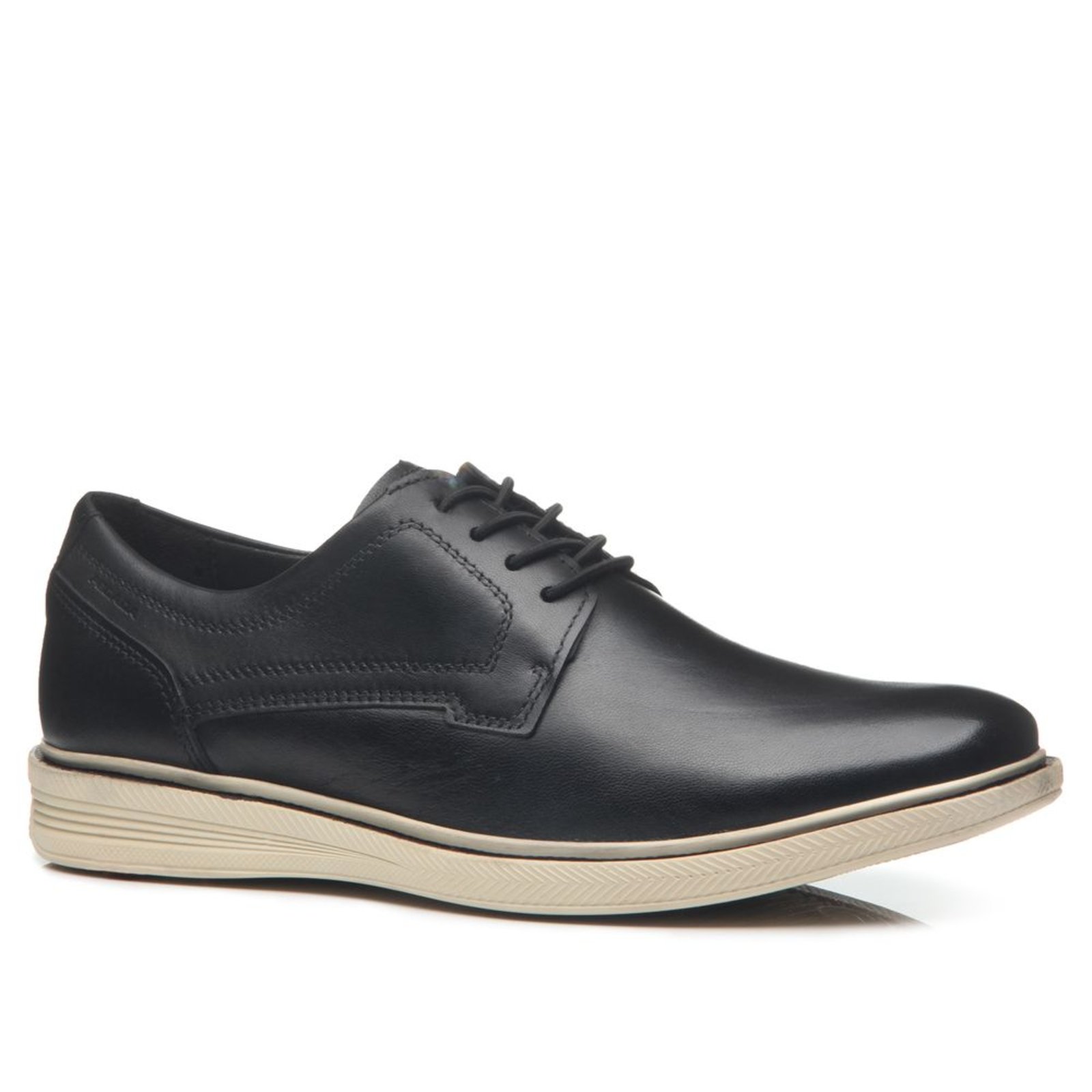 Sapato Social Pegada Masculino em Couro Preto 126101-02 Sapato Social Pegada Masculino em Couro Preto 126101-02 38