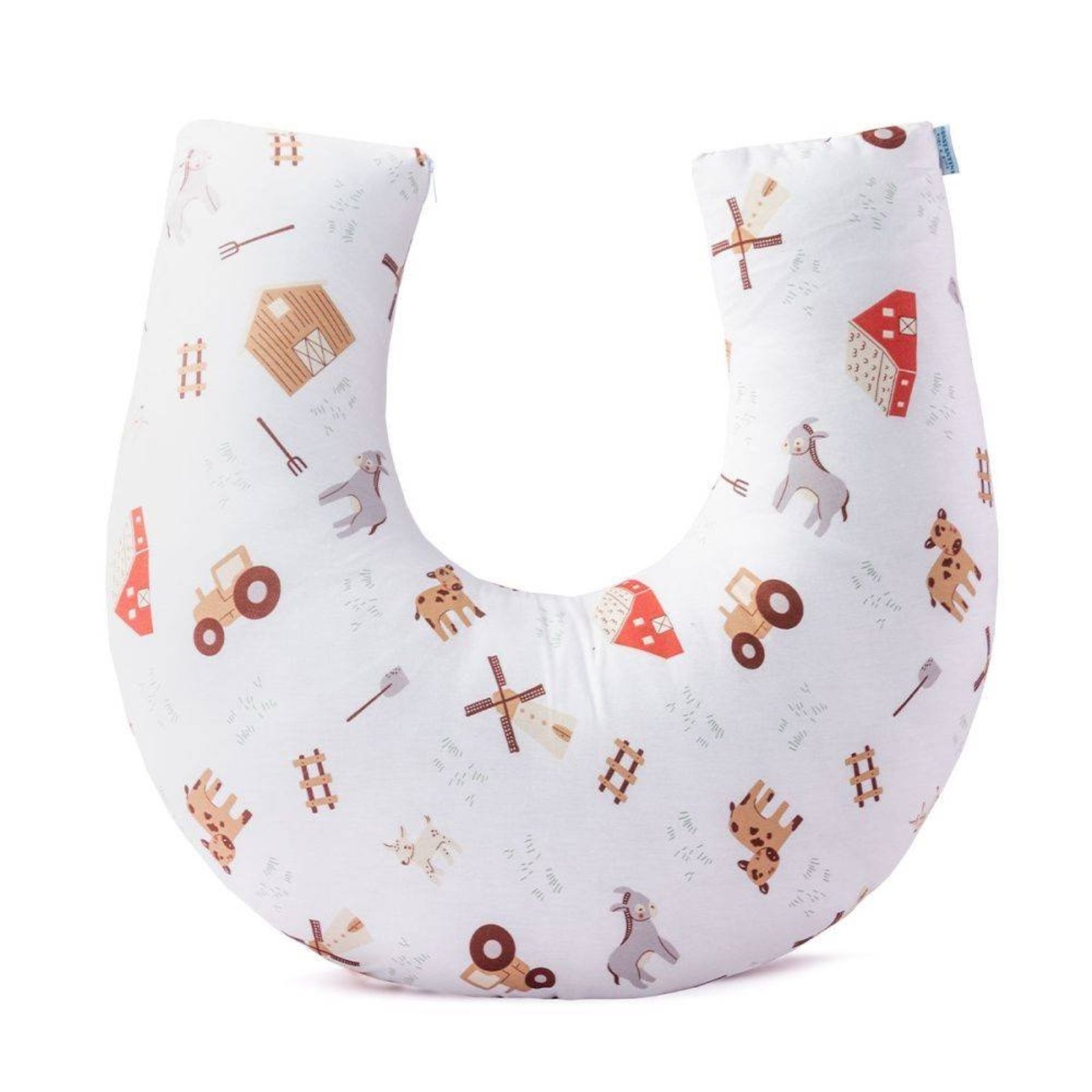 Infantil - Almofada Amamentação Casa Modelo Enxovais Baby Percal 200 Fios Algodão - Fazendinha
