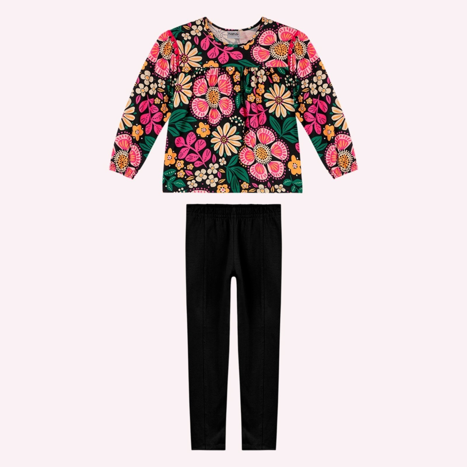 Infantil - Conjunto Menina Flores Nanai