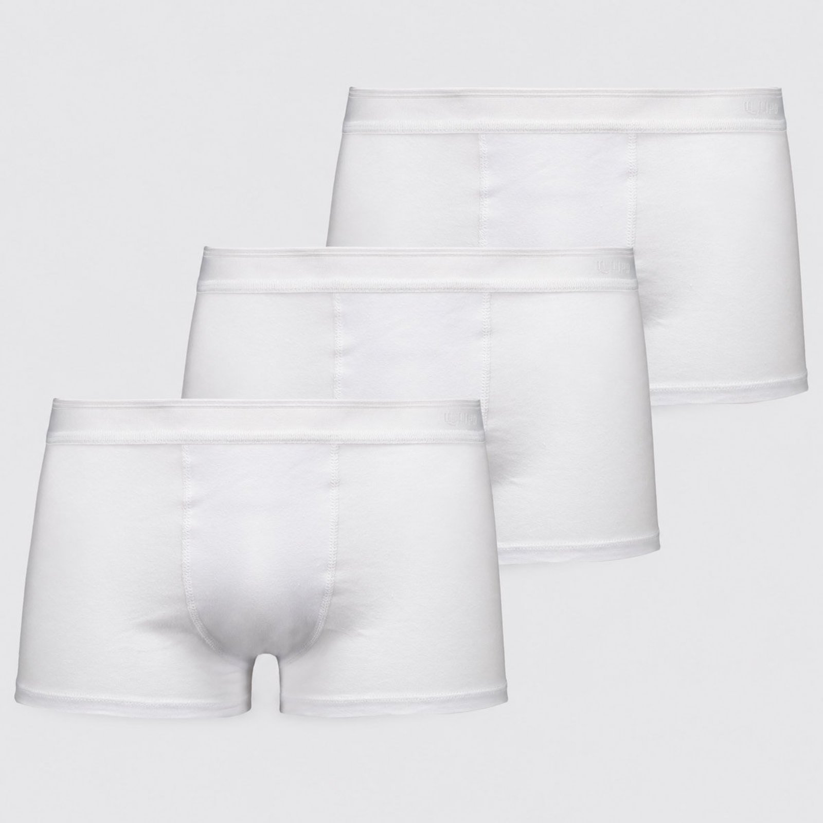 Kit 3 Cuecas Lupo Sunga Algodão com Elastano Branca