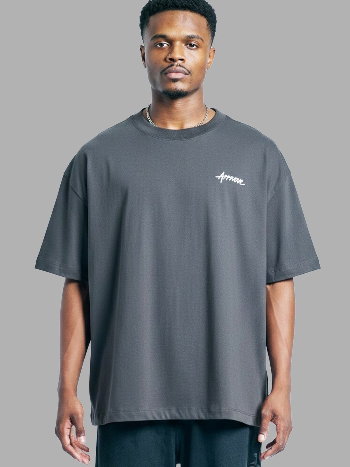 CAMISETA HUGE APPROVE TIMELESS - CINZA