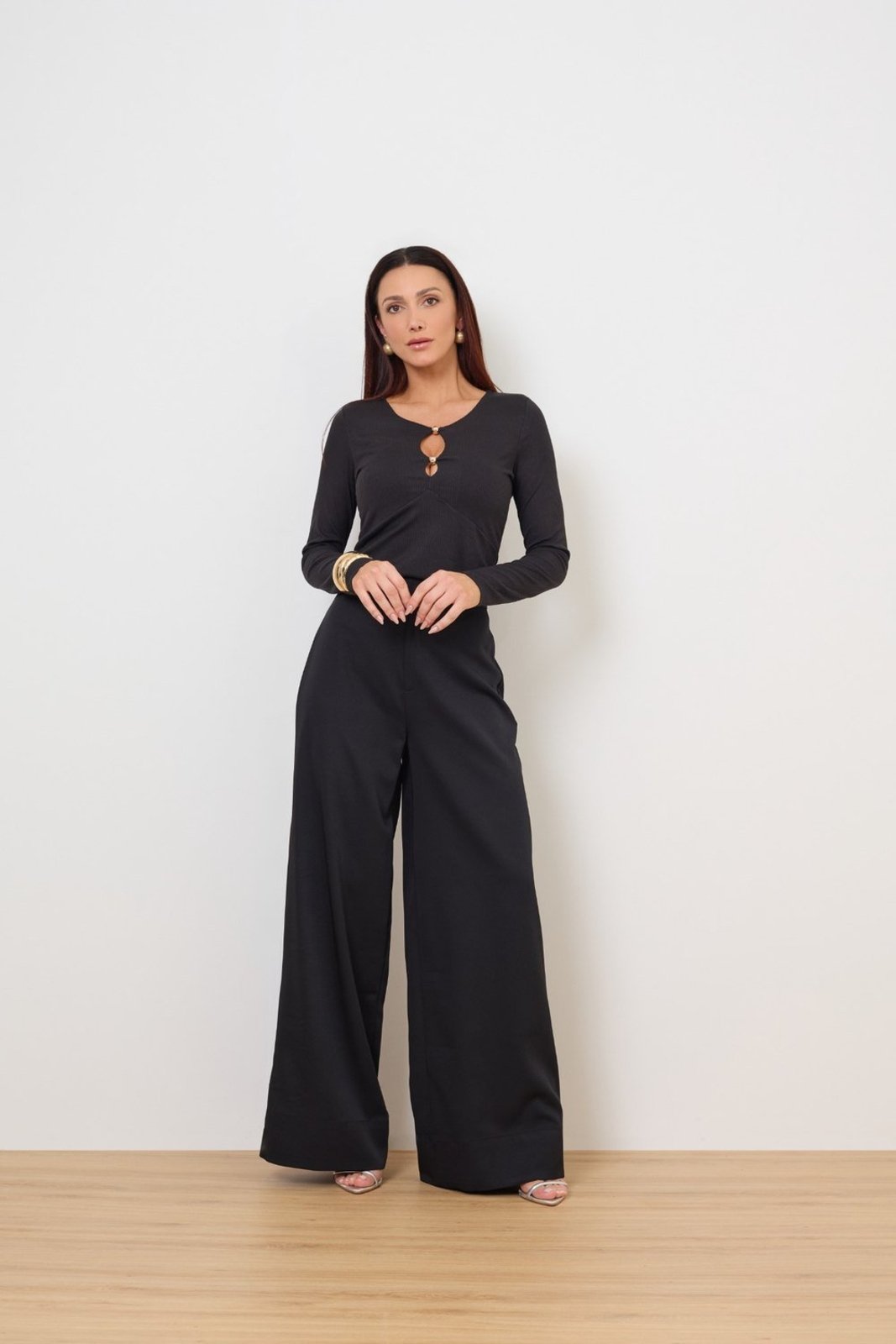 Calça Vanibele Pantalona Preta