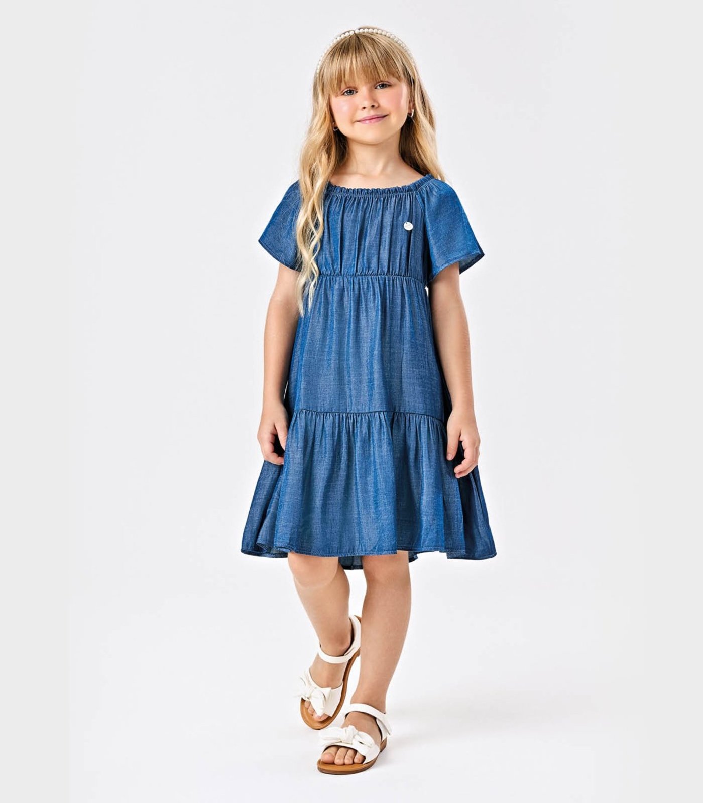 Infantil - Vestido Liocel Trick Nick Azul