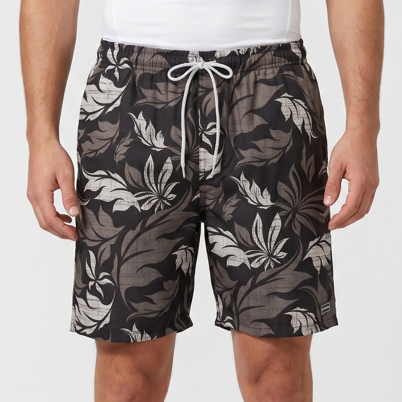 Short Nicoboco Volley Shaka Preto e Branco