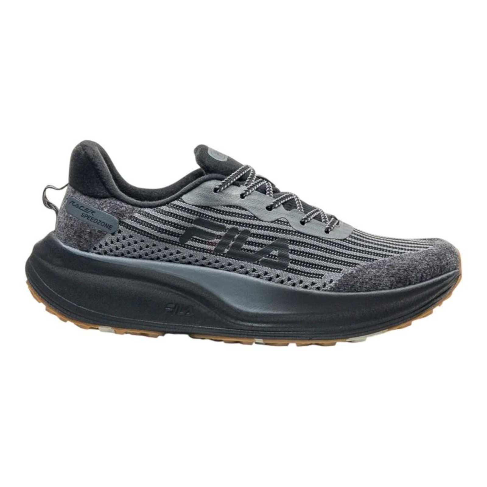 Tênis Fila Racer Speedzone Tr Cinza Escuro e Preto Masculino Azul