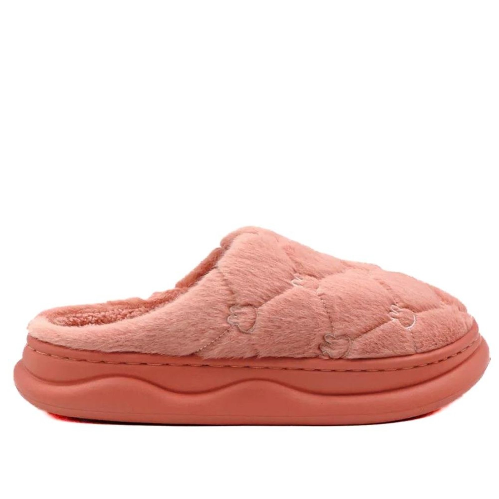 Infantil - Pantufa Feminina Nuvem Pluma em Pelo Zariff 803336 Rosa Escuro Incolor