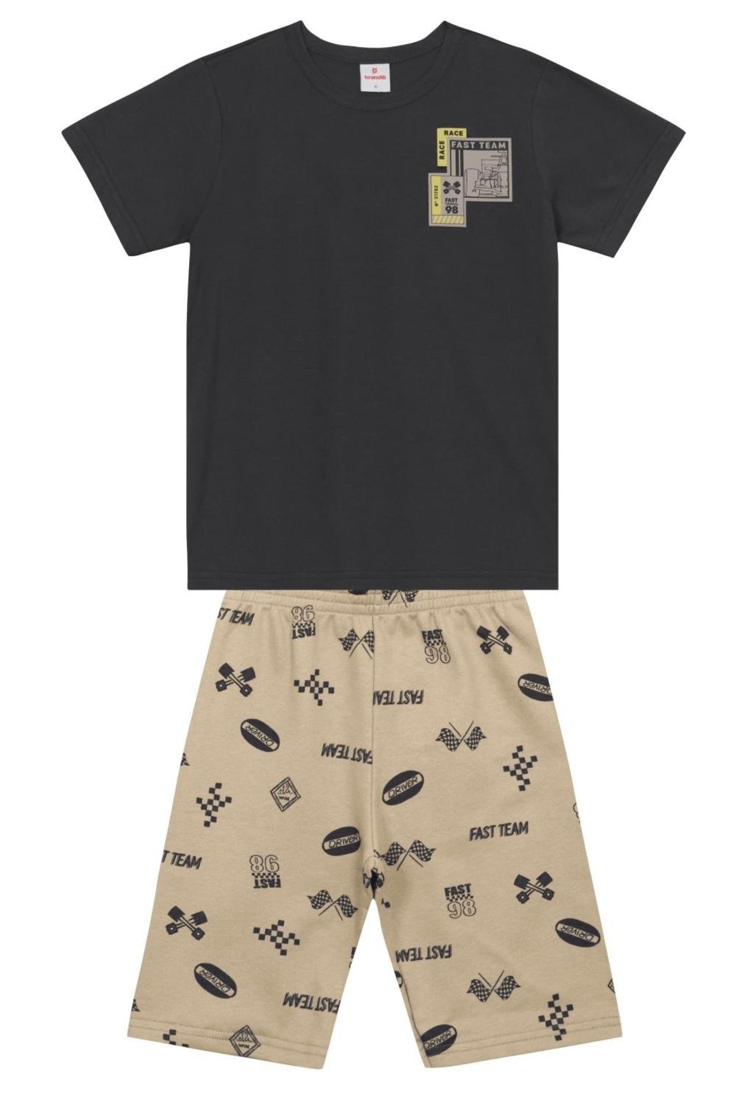 Infantil - Conjunto menino em meia malha Brandili