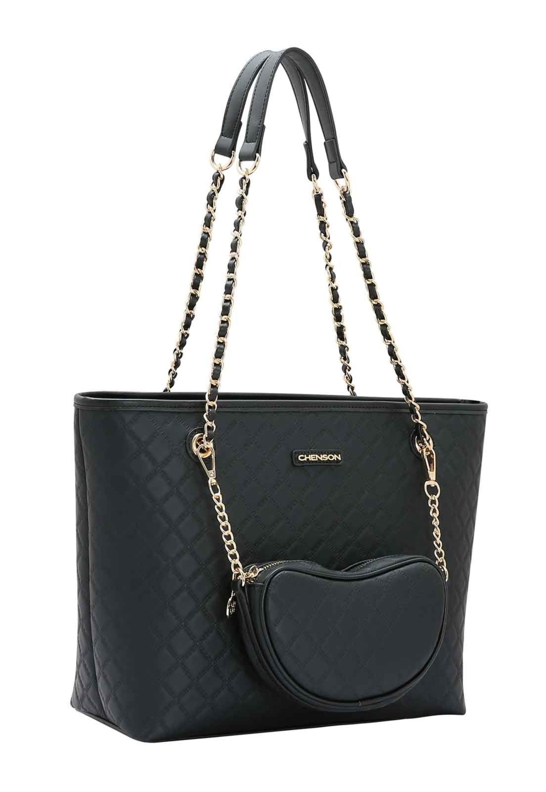 Bolsa Feminina Chenson Original Matelassê Cute Ombro Preto 3484978