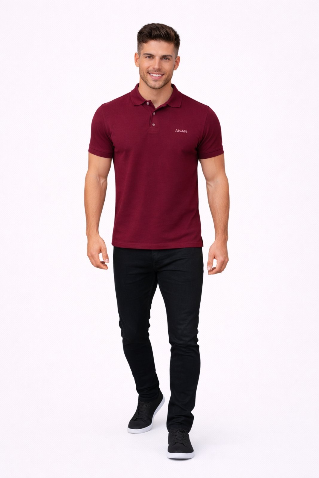 Vista 2 Camiseta Polo D Bell Outlet Fashion Vinho nude D BELL OUTLET FASHION nude
