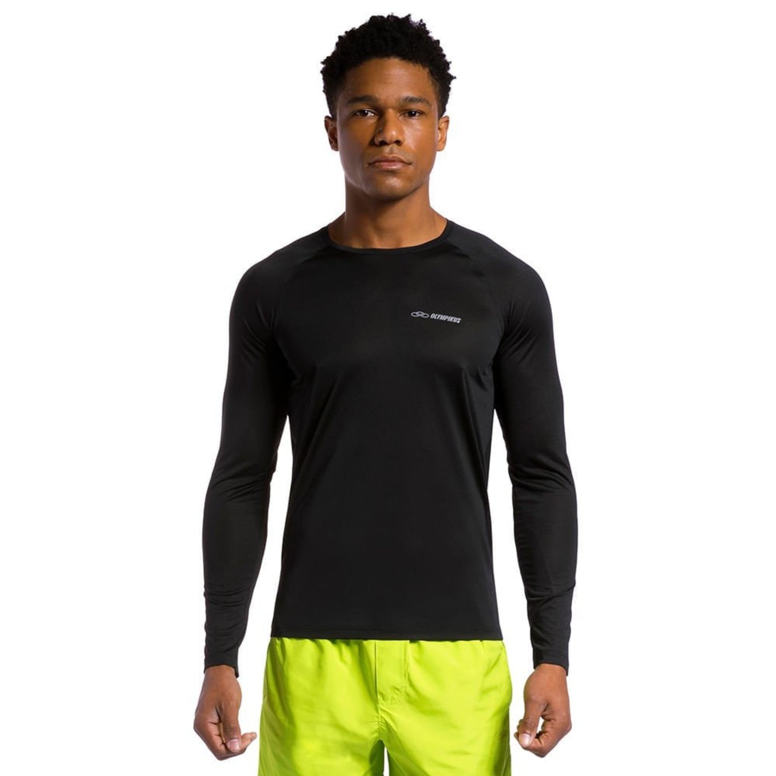 Camiseta Runner Manga Longa 2.0 Masculina GG Preto