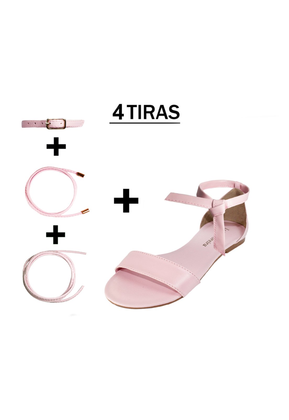 Rasteira Troca Tira Luiza Sobreira Couro Rosa Mod. 2029-2
