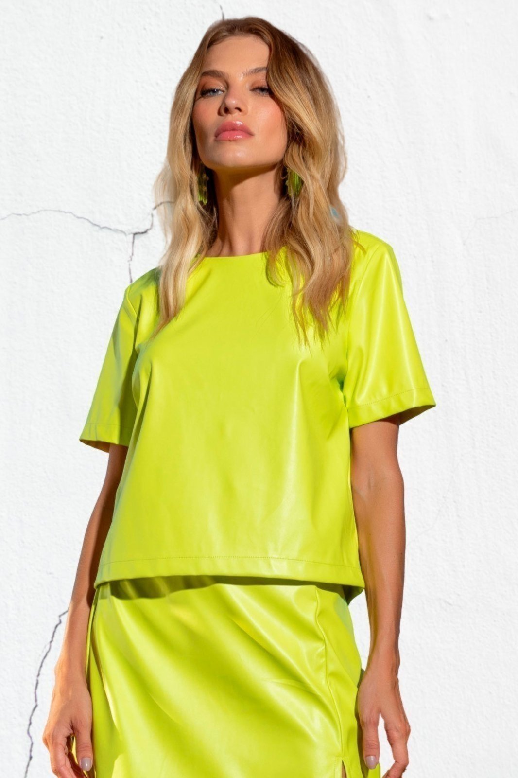 Blusa Vanibele P.U Amarelo Limão