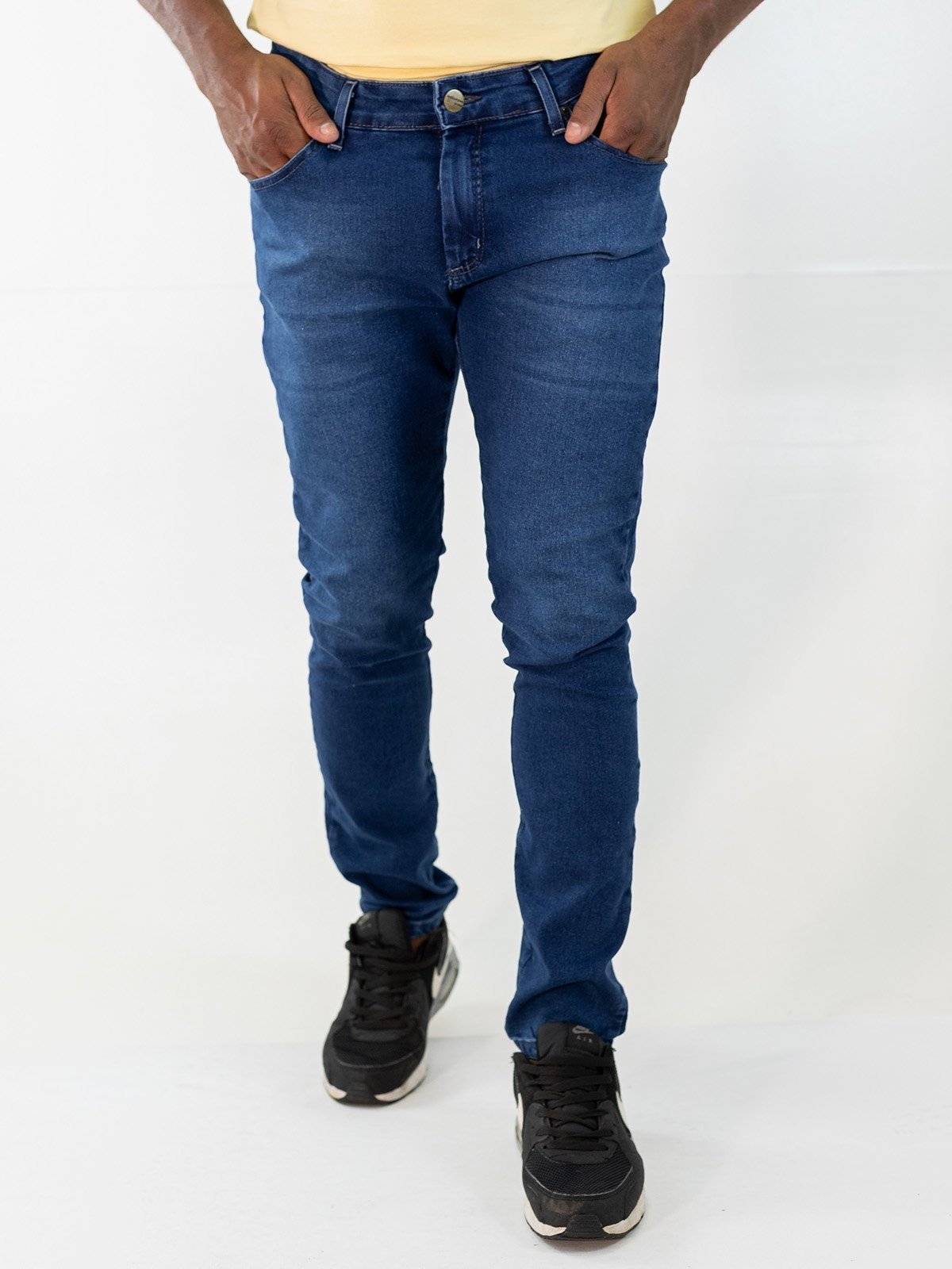 Calça Masculina Jeans Tradicional Skinny Elastano Algodão Anticorpus