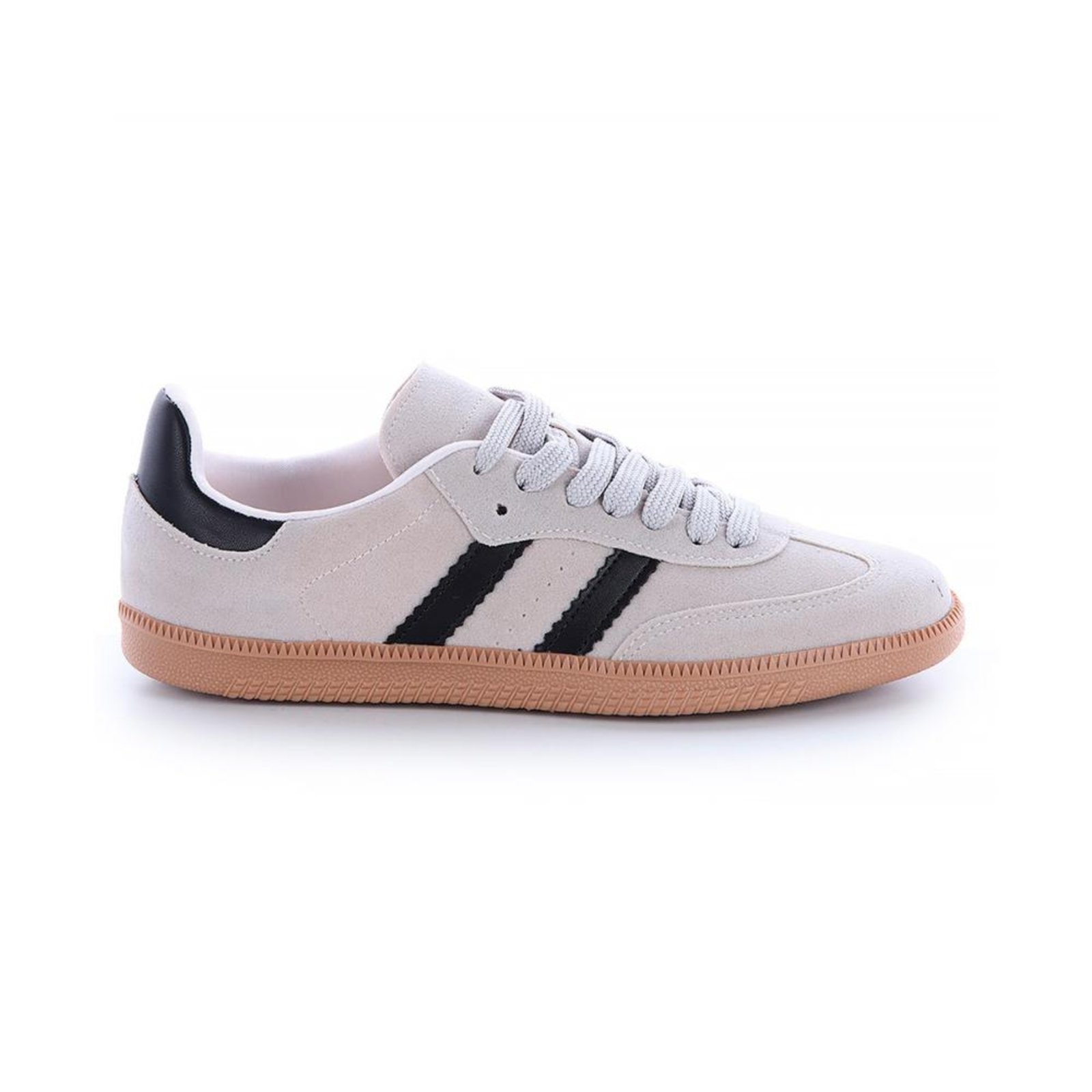 Tênis Flatform Manu Cinza com Preto Cinza
