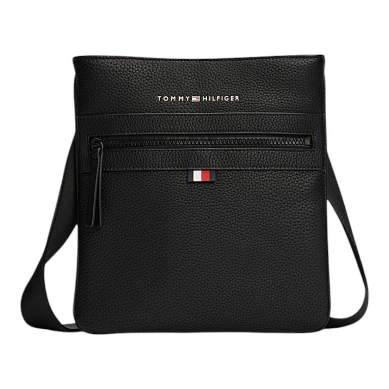Vista 2 Bolsa Tommy Hilfiger Essential Pu Crossover Masculino preto Tommy Hilfiger preto
