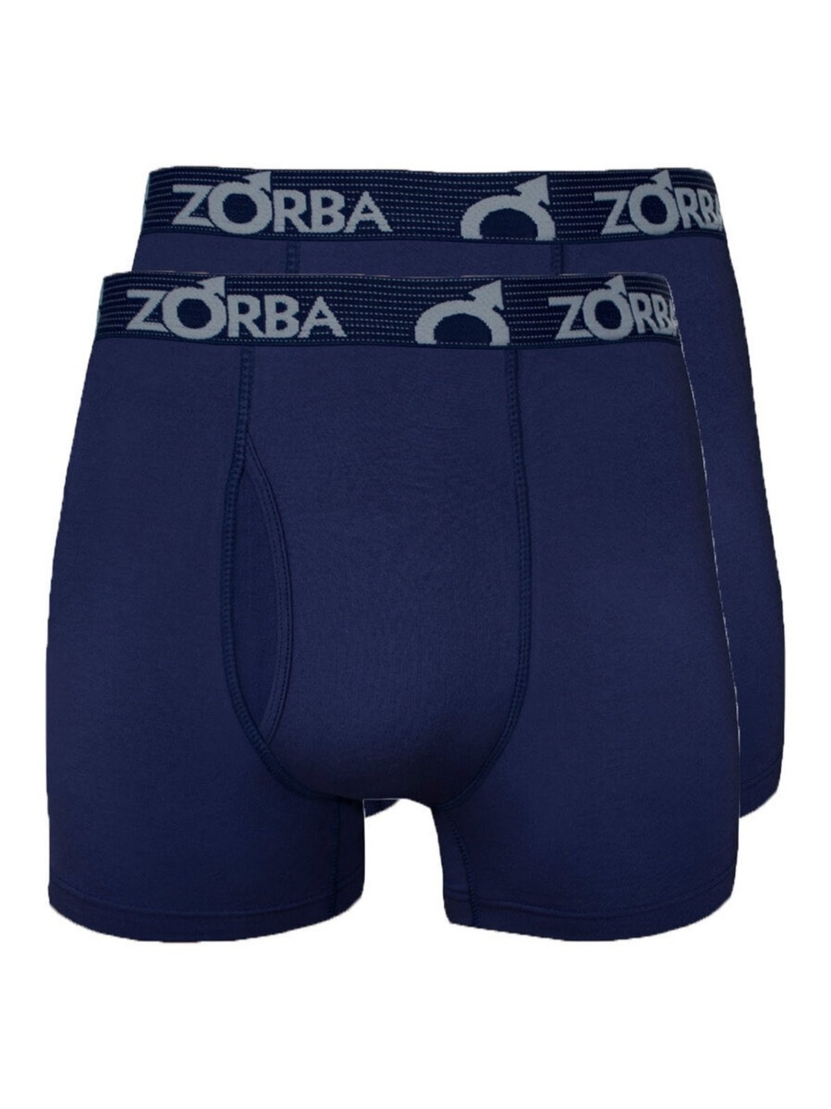 Kit com 2 Cuecas Boxer com Abertura Zorba 848 Azul Marinho
