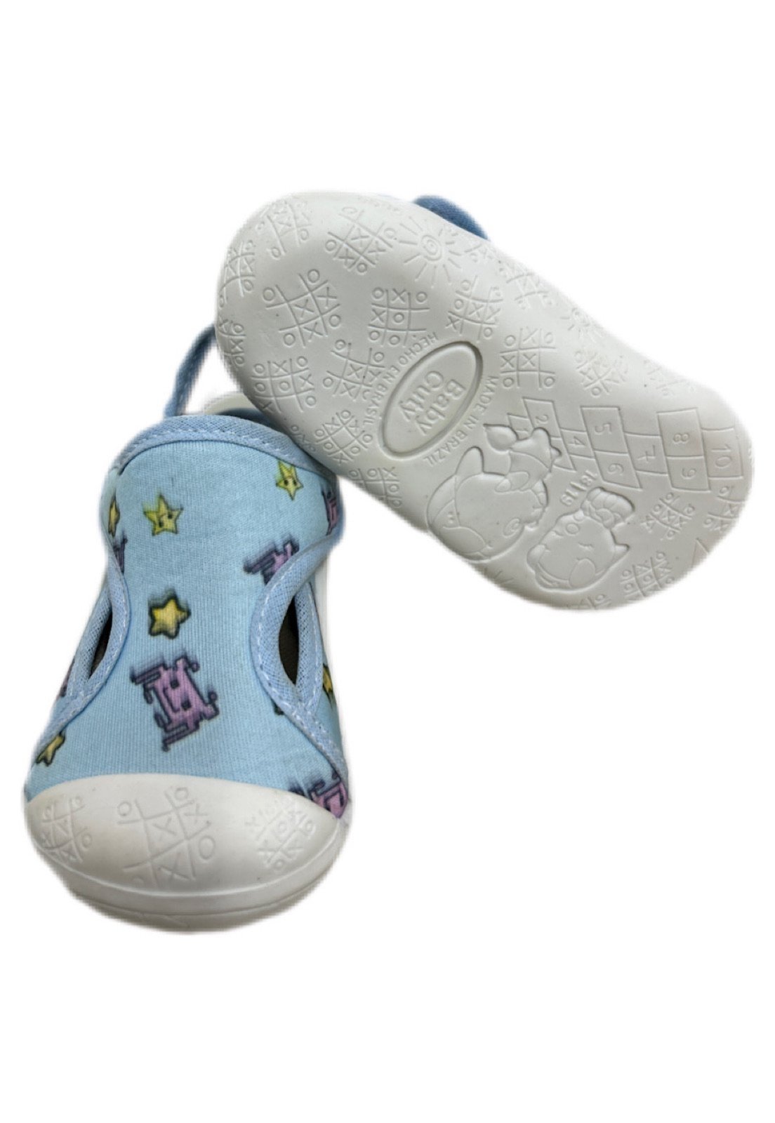 Vista 3 Infantil - Tênis Papete Solzim calce fácil BB azul Solzim azul