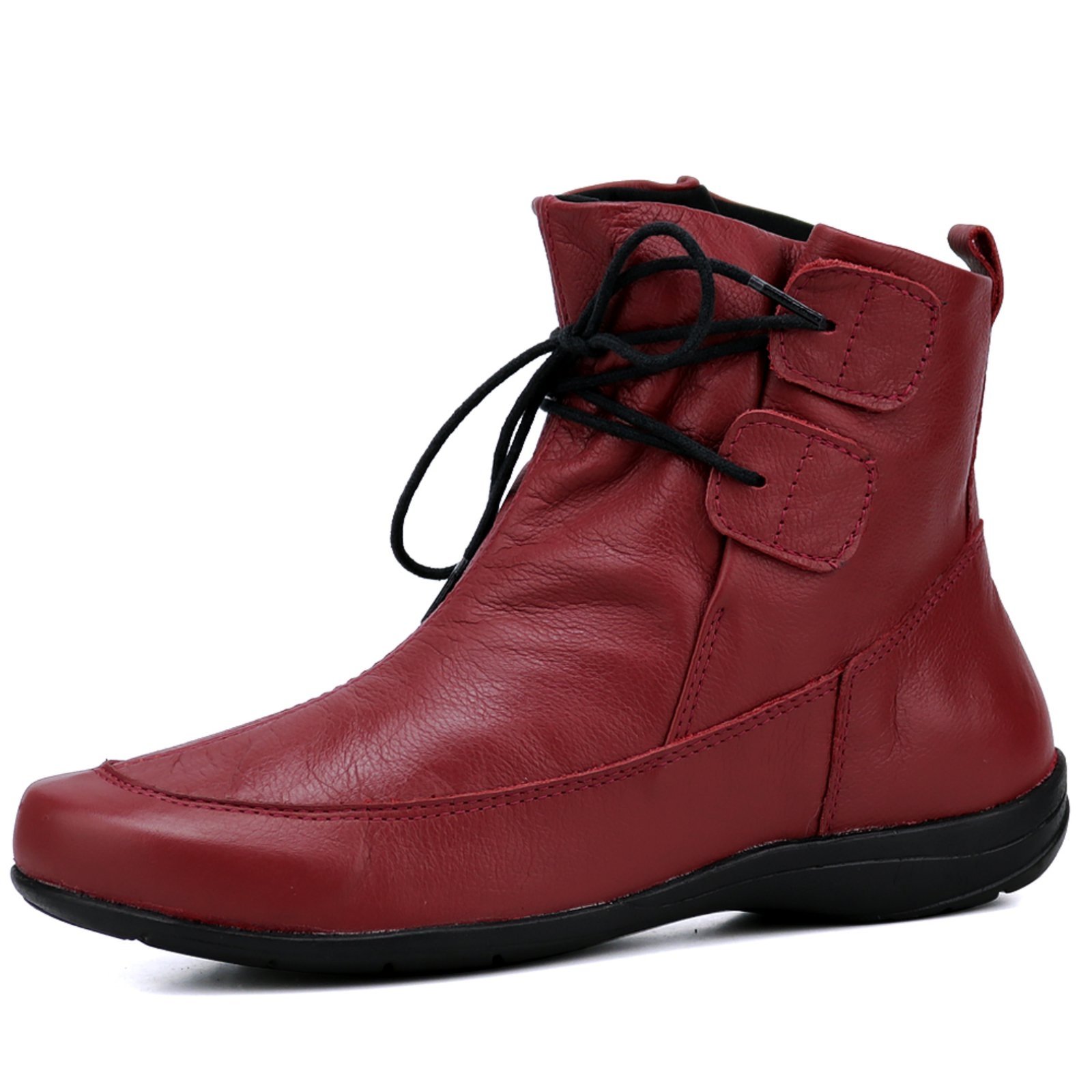 Bota Mr Gutt Rasteira De Couro Bordô